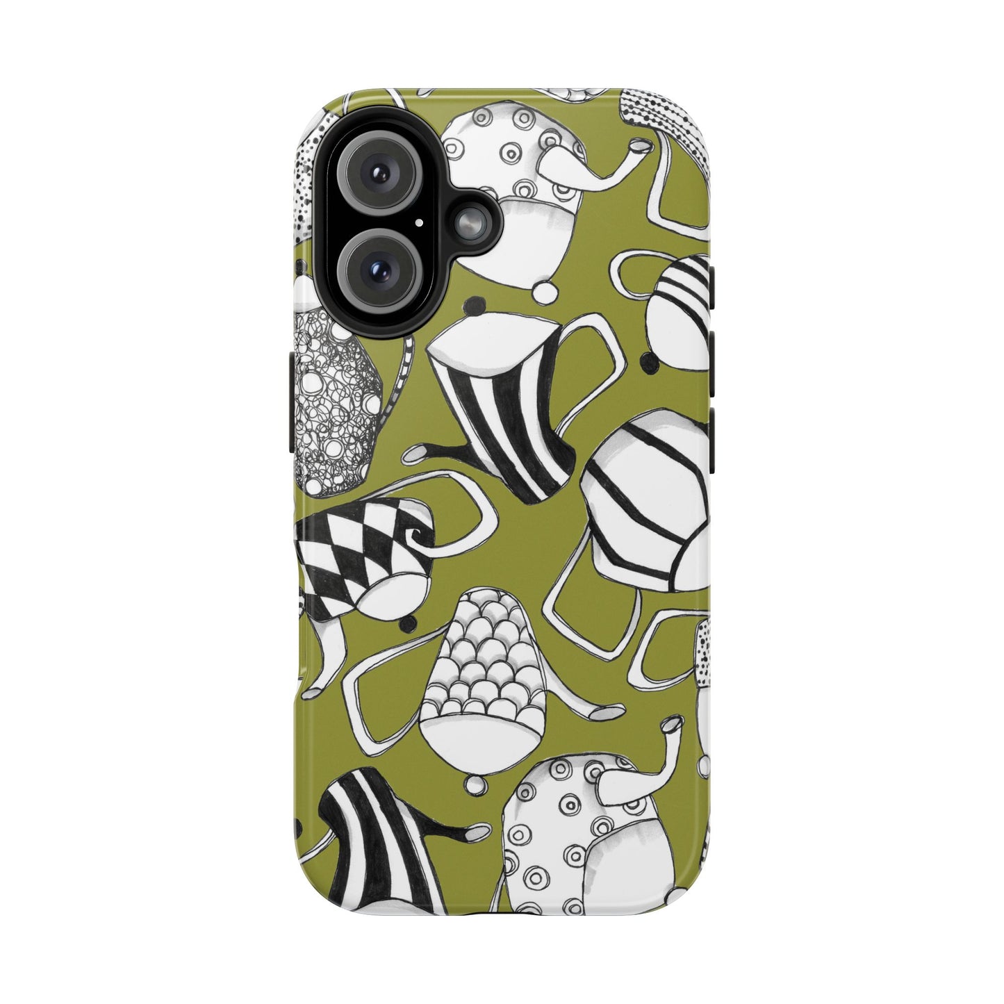Coffee, Tea Anyone? Green Phone Case