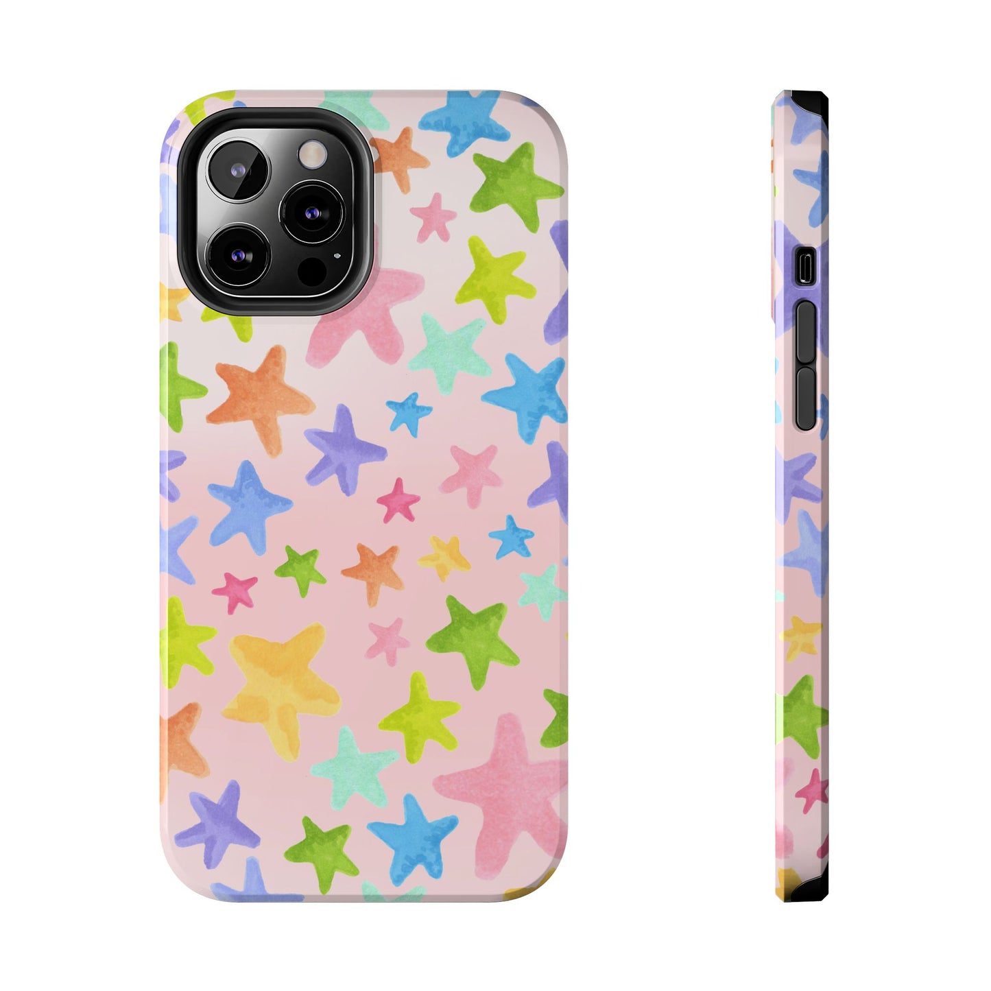 Happy Stars Pink Phone Case