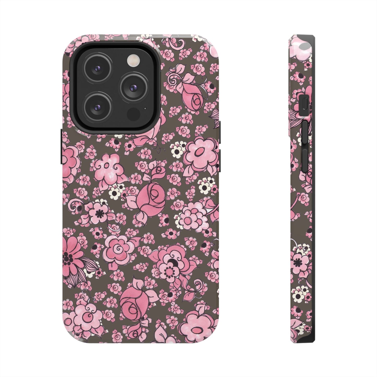 Profuse Posies Mocha Phone Case
