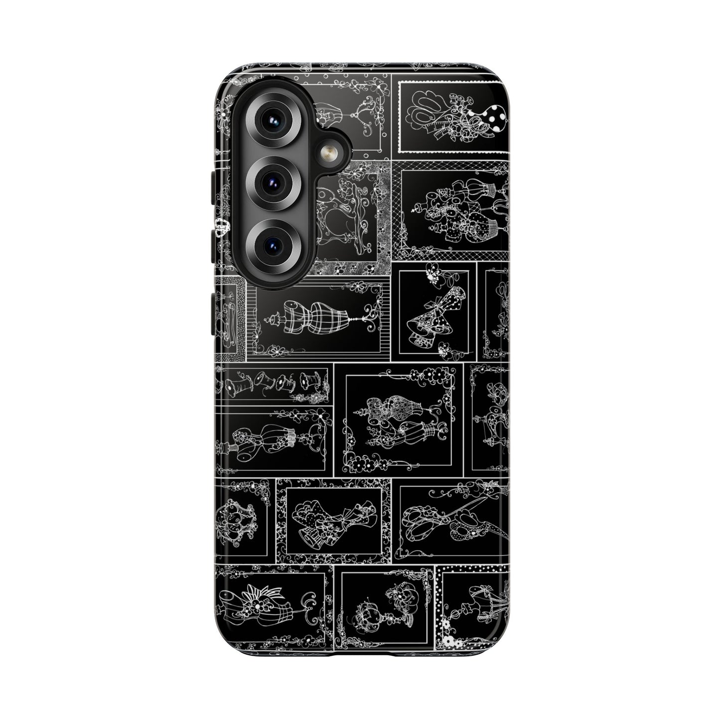 Sew Fancy Black Phone Case