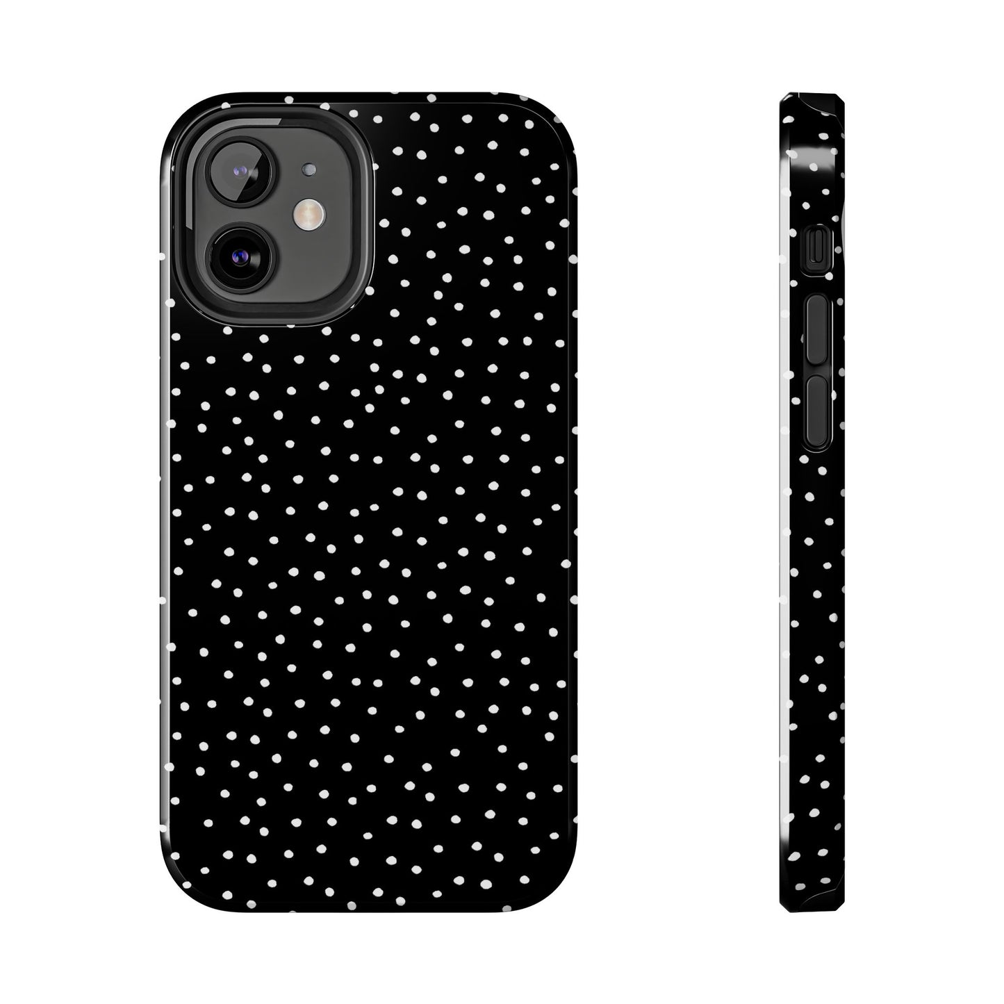 Dinky Dots Black / White Phone Case