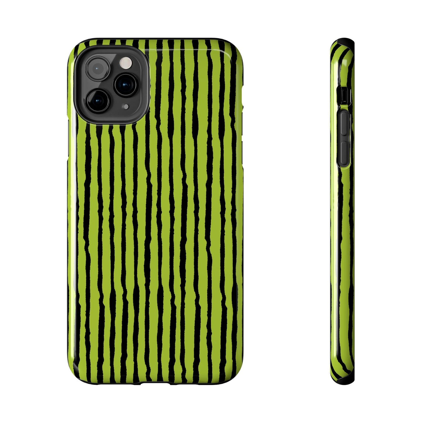 Sorta Stripe Green / Black Phone Case