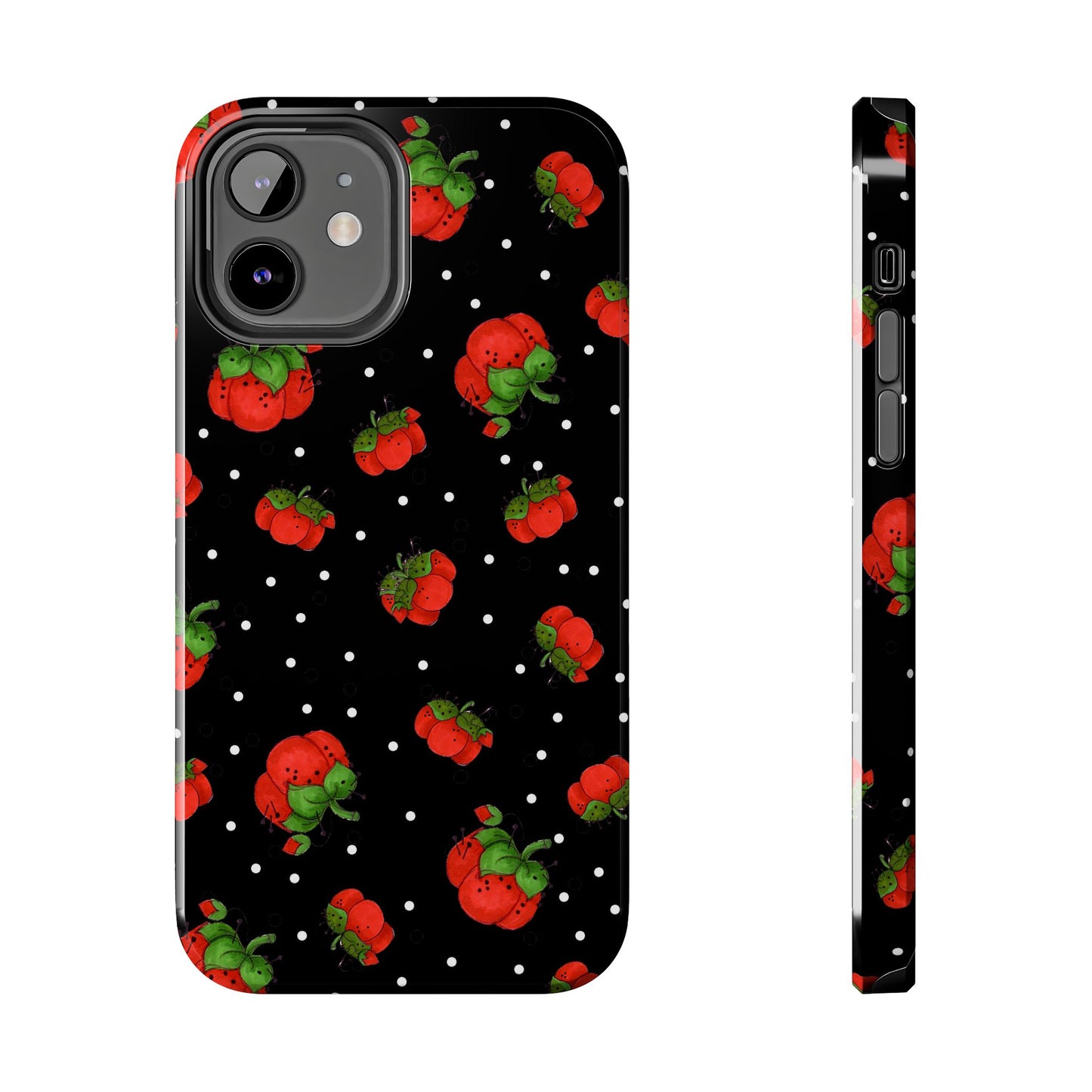 Pin Dots Black Phone Case