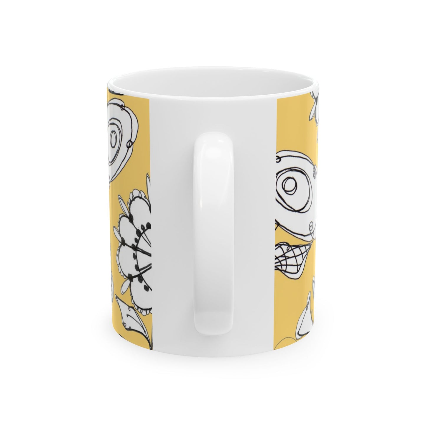 Paper Posies Yellow Cup