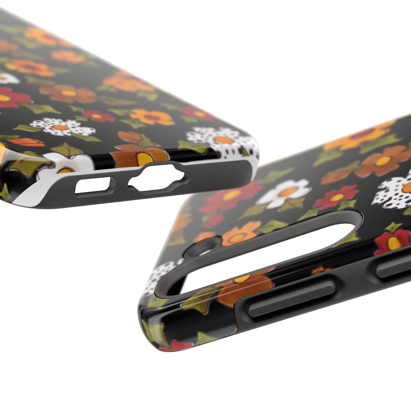 Spice Posie Black Phone Case