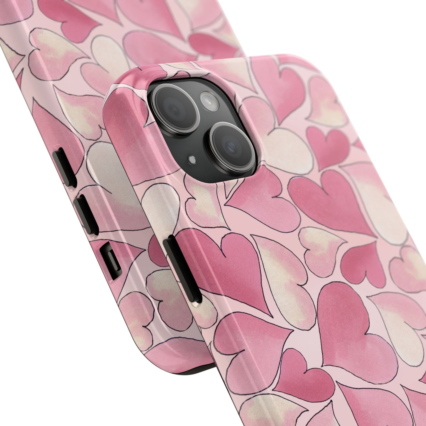 Hearts Pink Sky Phone Case