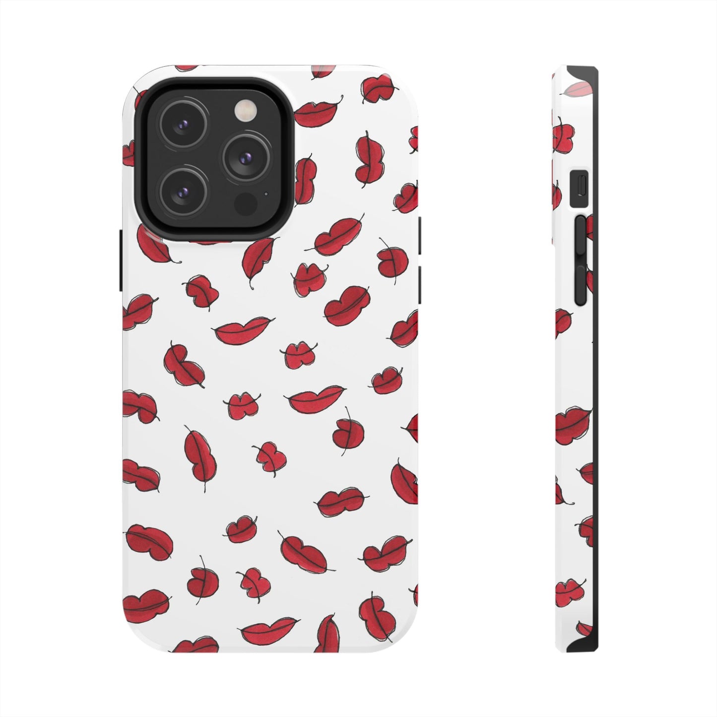 Lotsa Lips White Phone Case