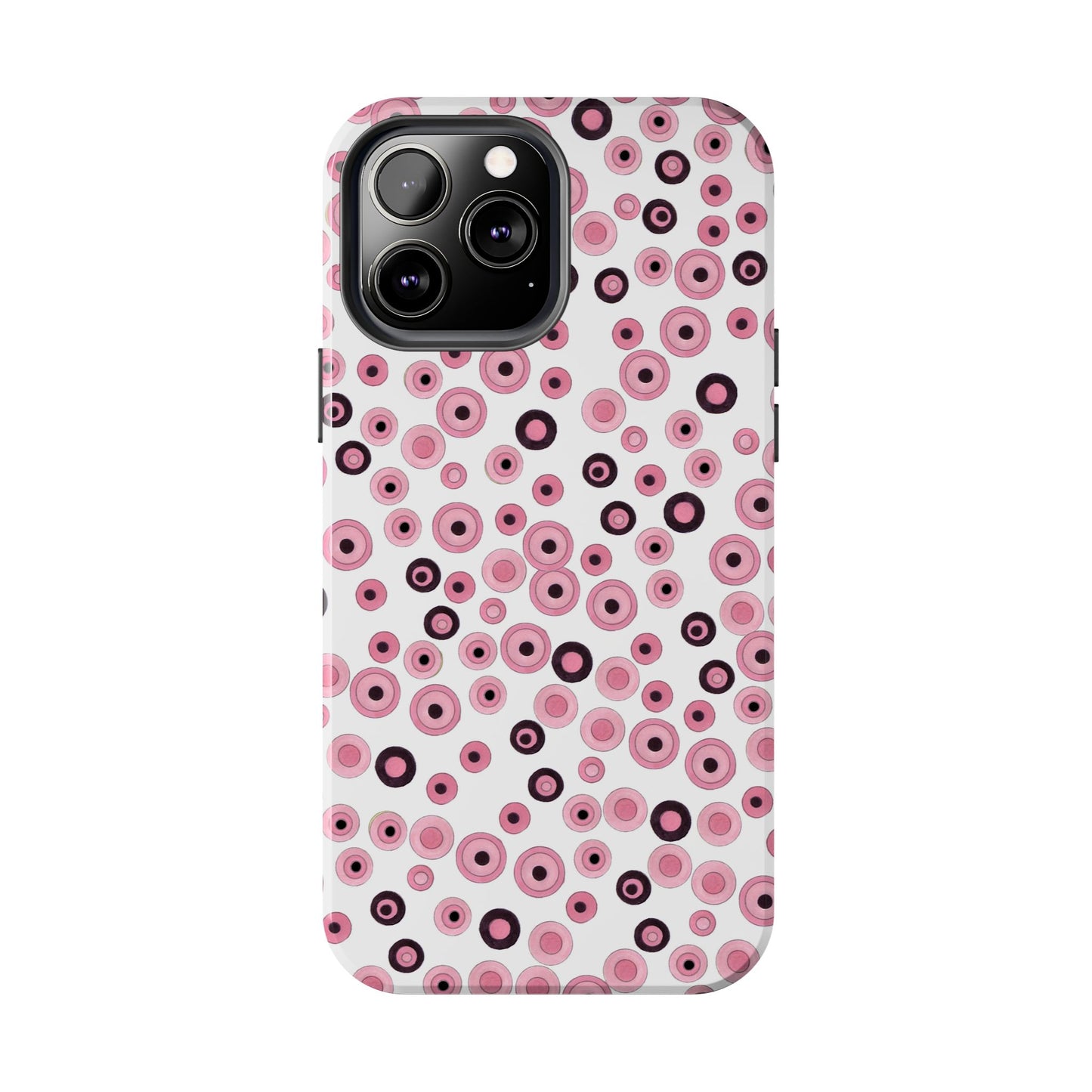 Dots White / Pink Phone Case