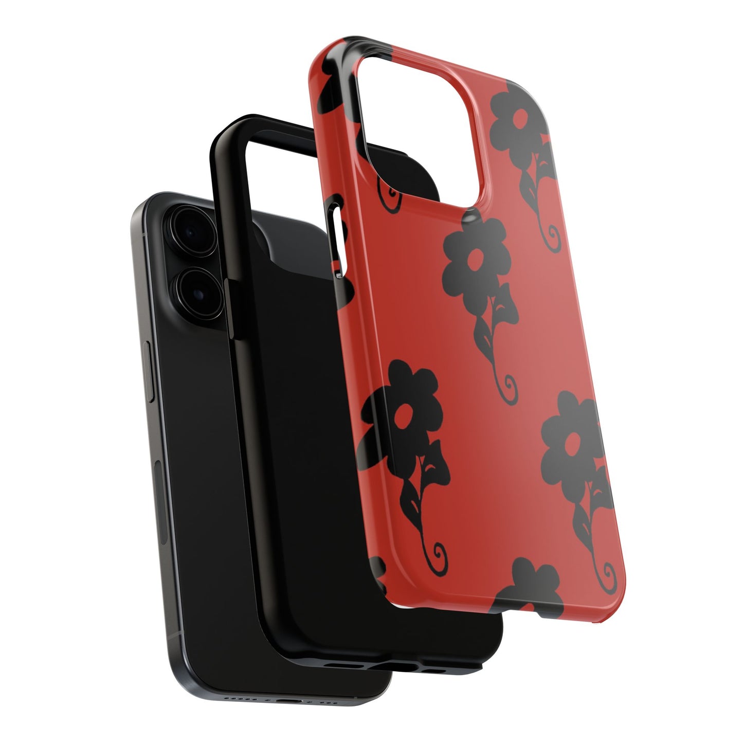 Daring Daisy Red Phone Case