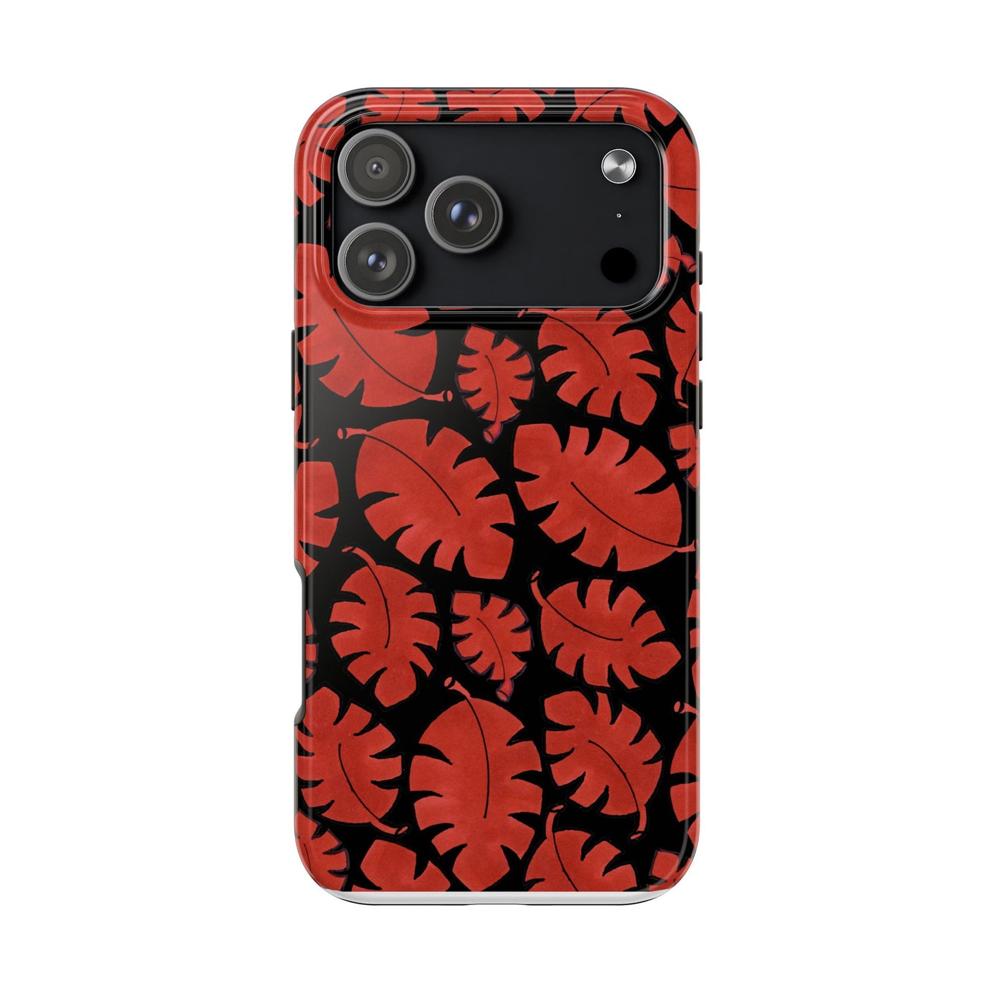 Red Bananas Black Phone Case