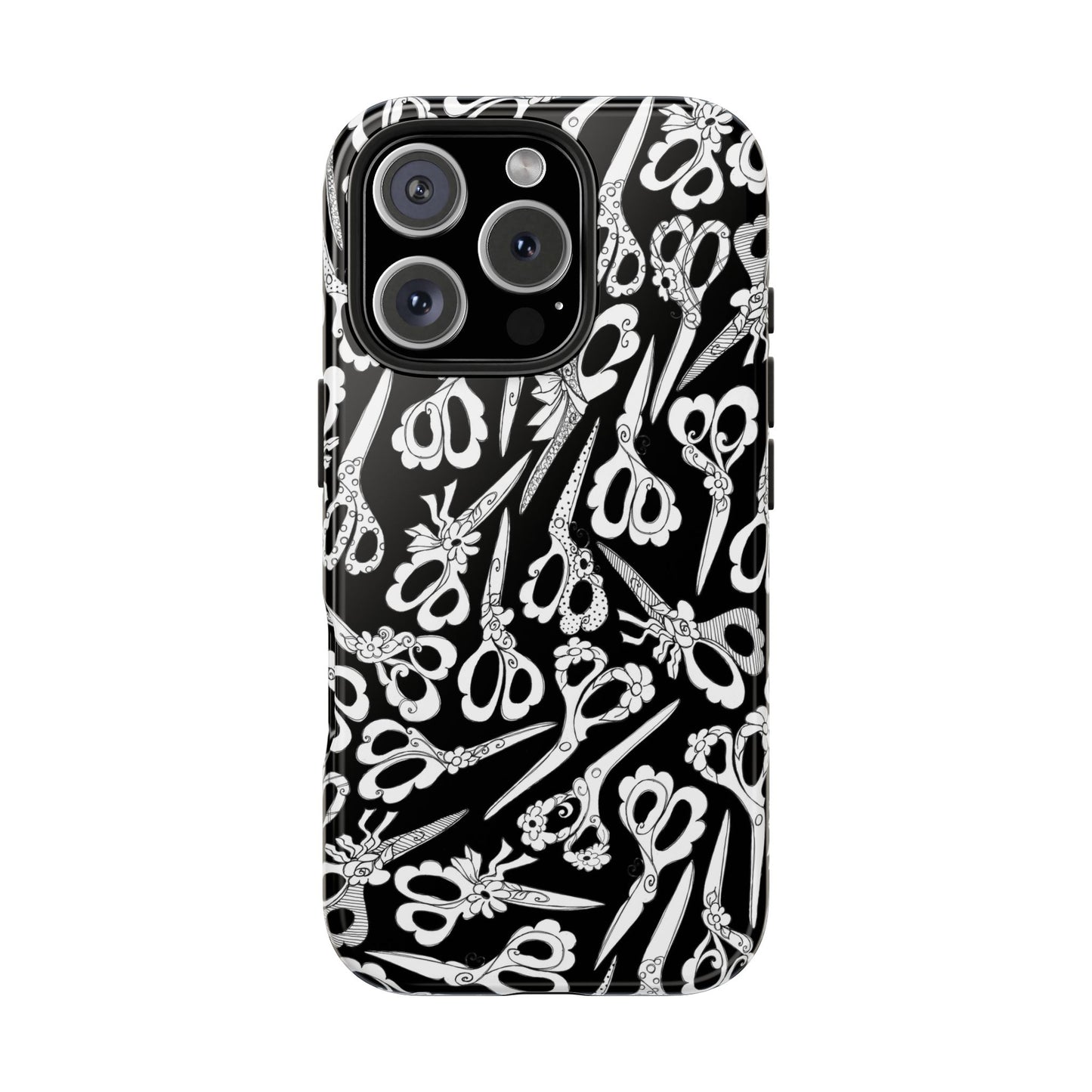 Scissor Blizzard Black Phone Case