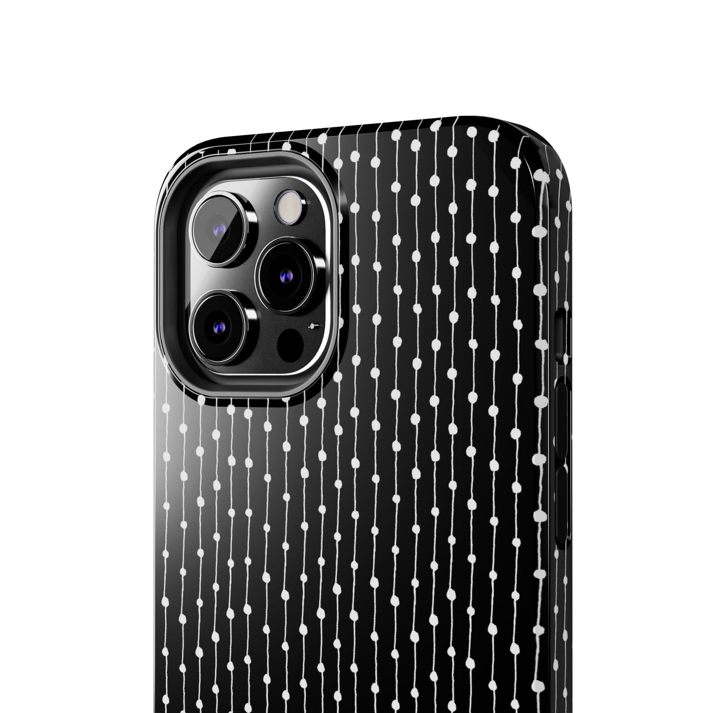 Pin Stripe Black / White Phone Case