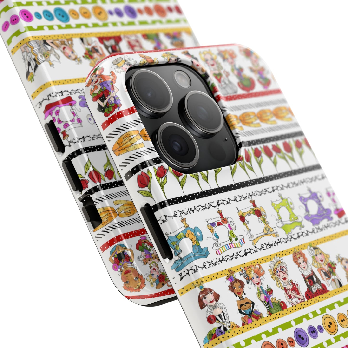 Curious Border White Phone Case