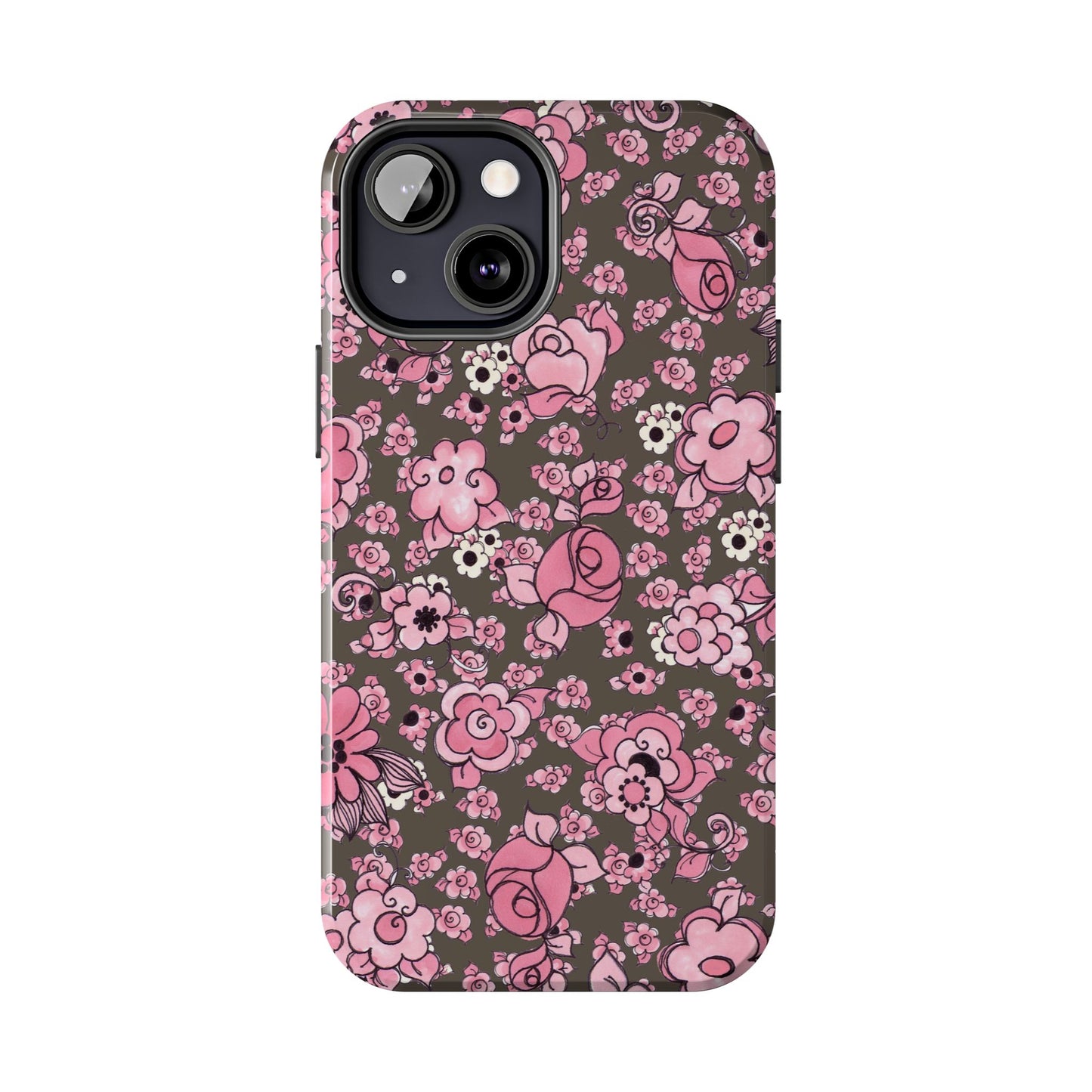 Profuse Posies Mocha Phone Case