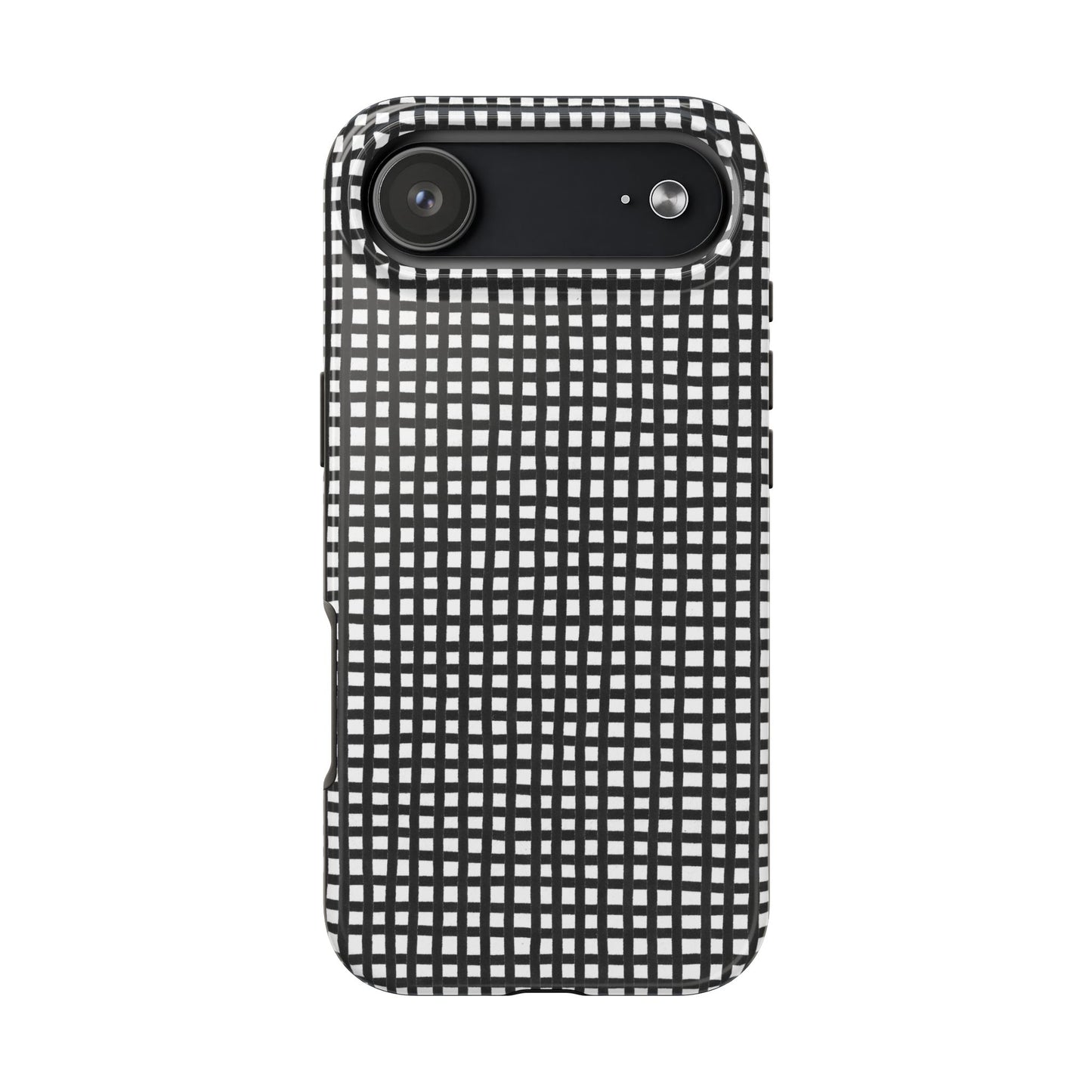 Chipper Check Black / White Phone Case