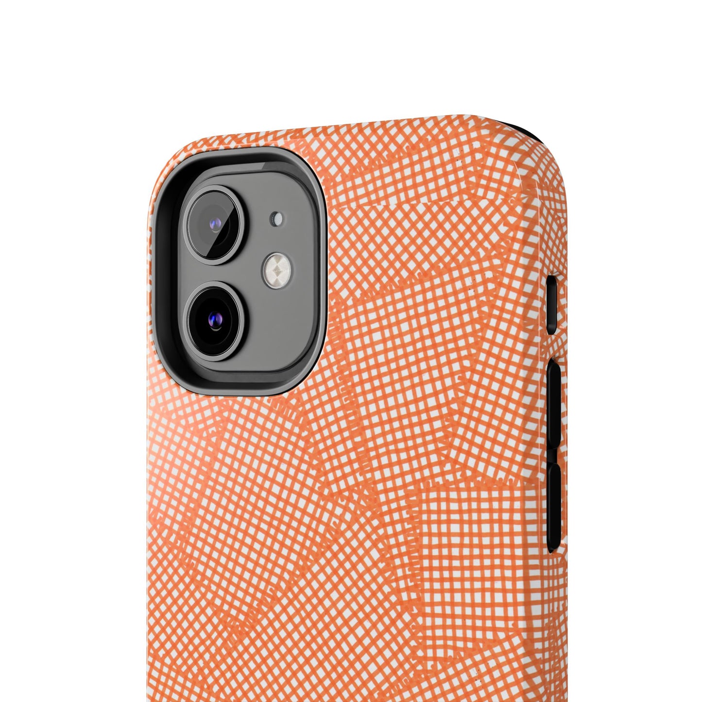Check Patch Large Orange Phone Case