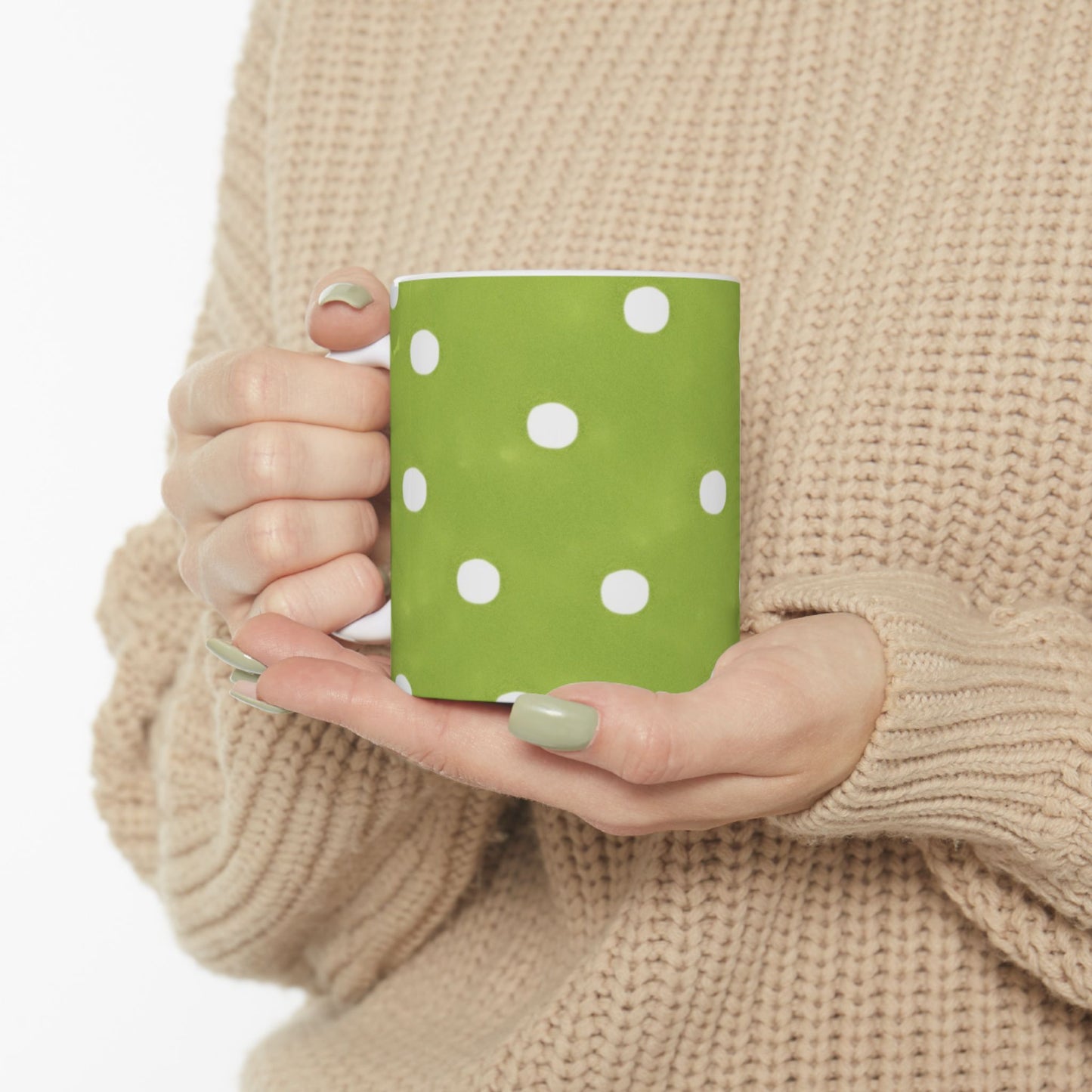 Plump Dots Green Cup