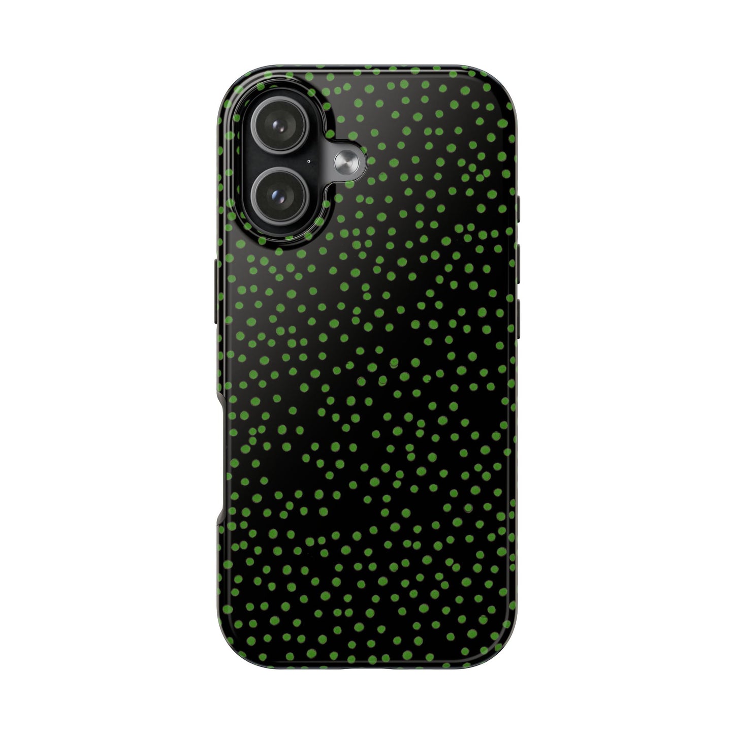 Dinky Dots Black / Green Phone Case