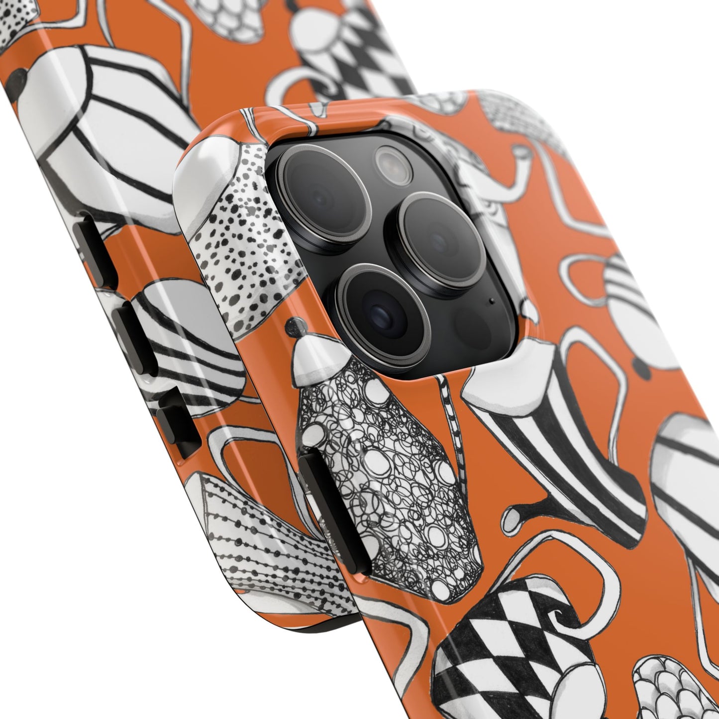 Coffee, Tea Anyone? Orange Phone Case