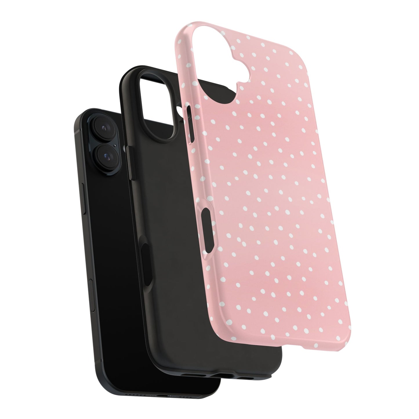 Little Dots Pink / White Phone Case