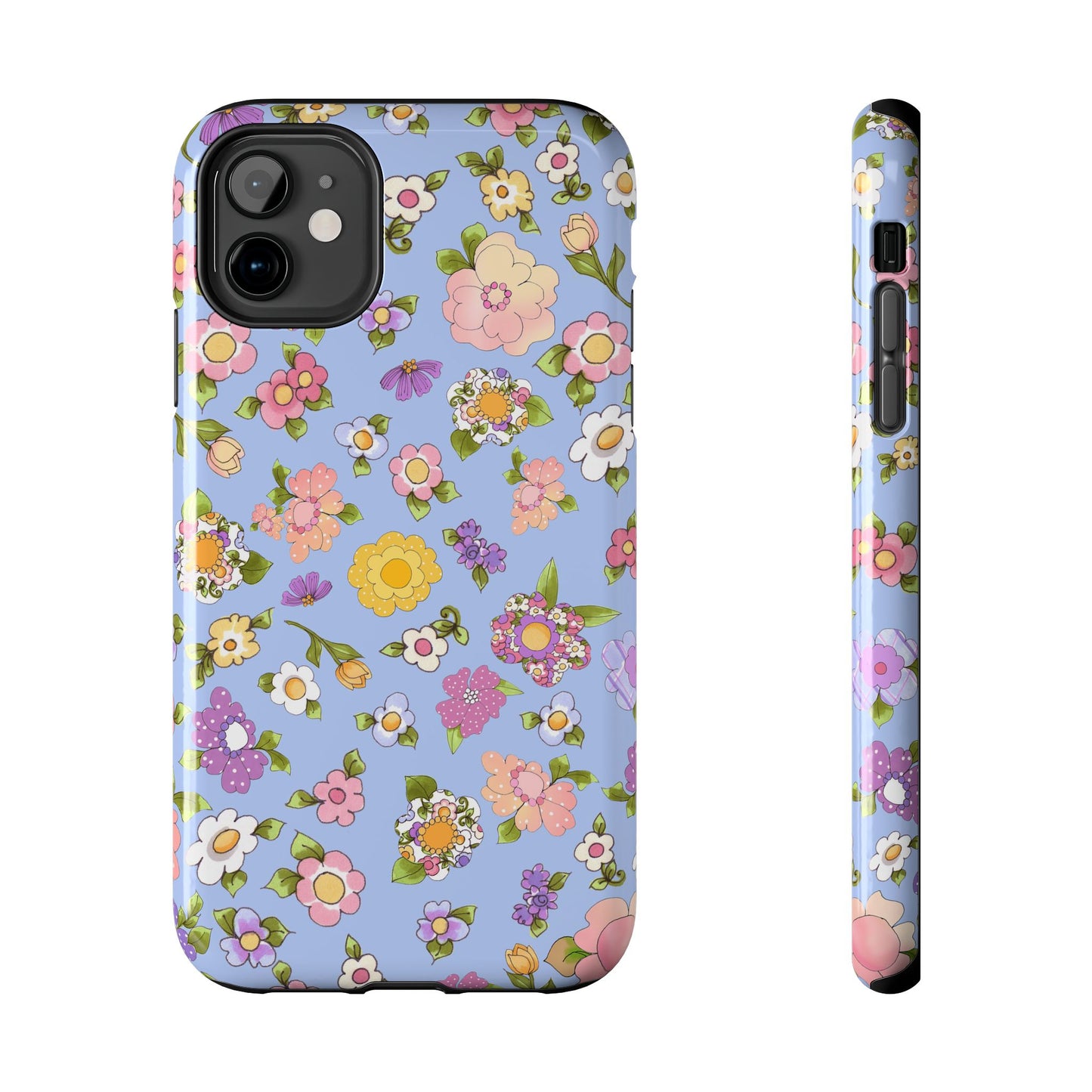 Flowery Blue Phone Case