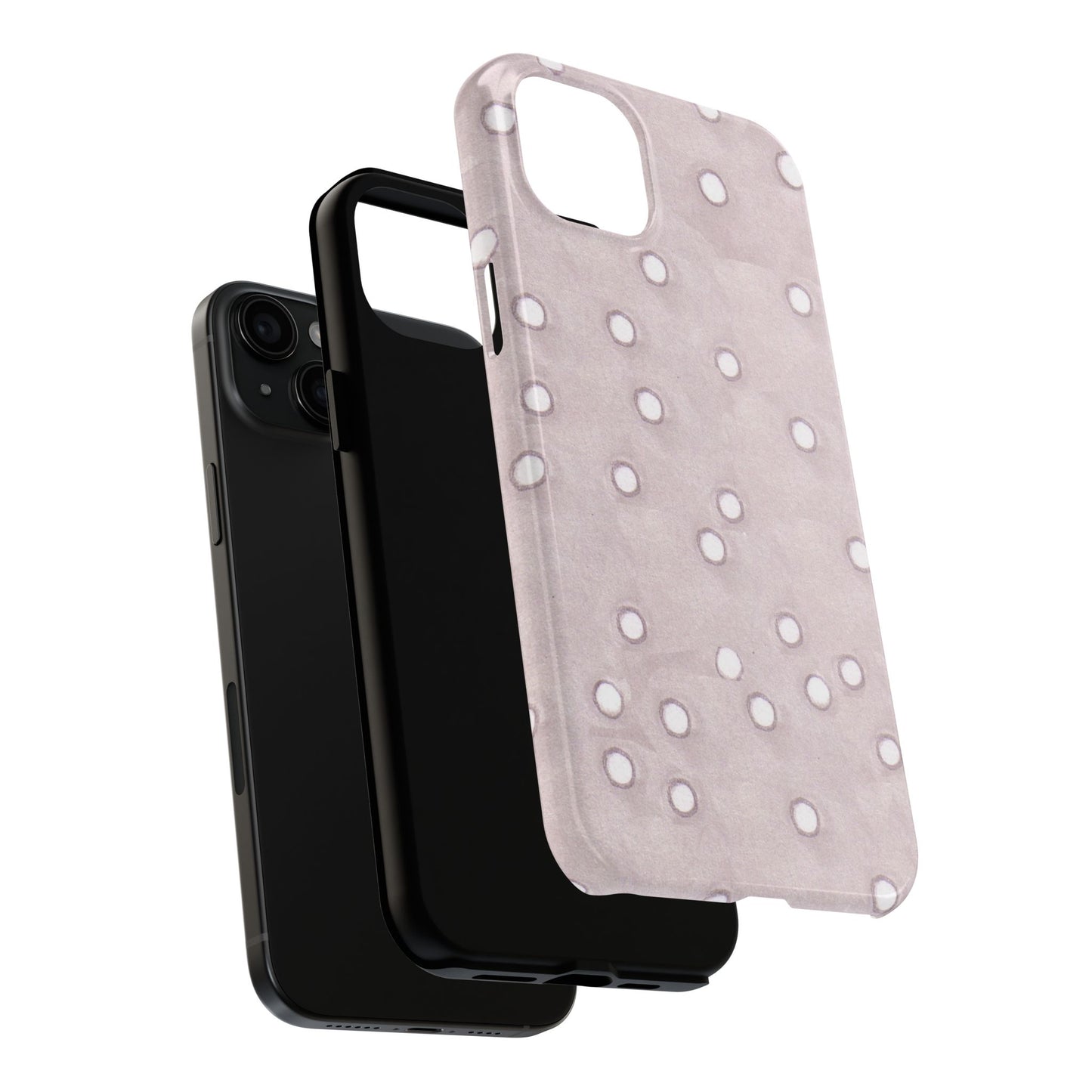 Dinky Dots Silver Phone Case