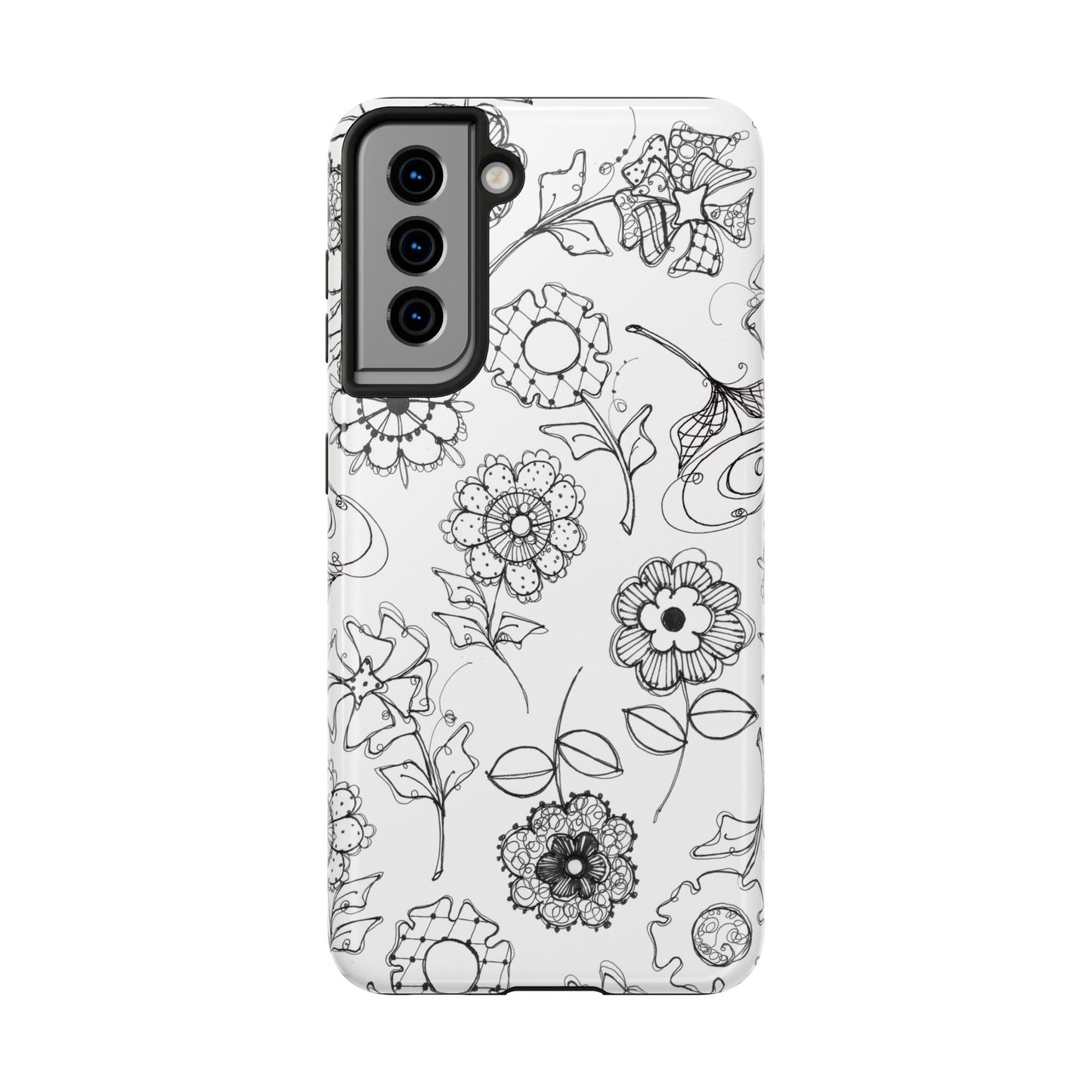 Paper Posies White Phone Case
