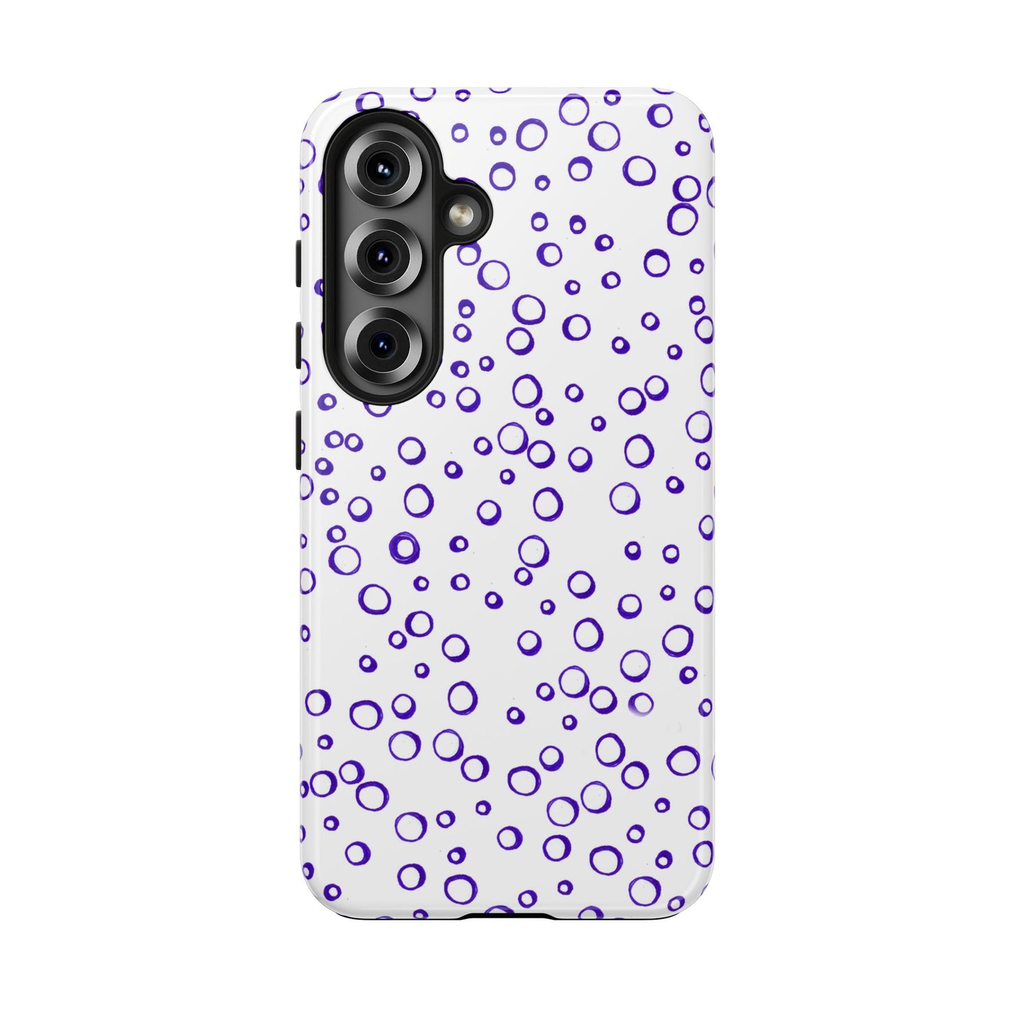 Blue See Through Dots Phone Case
