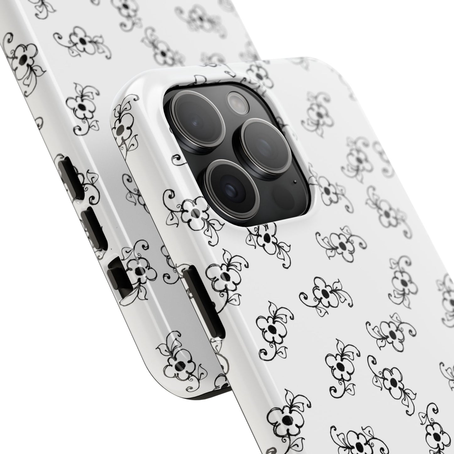 Favorite Daisies White / Black Phone Case