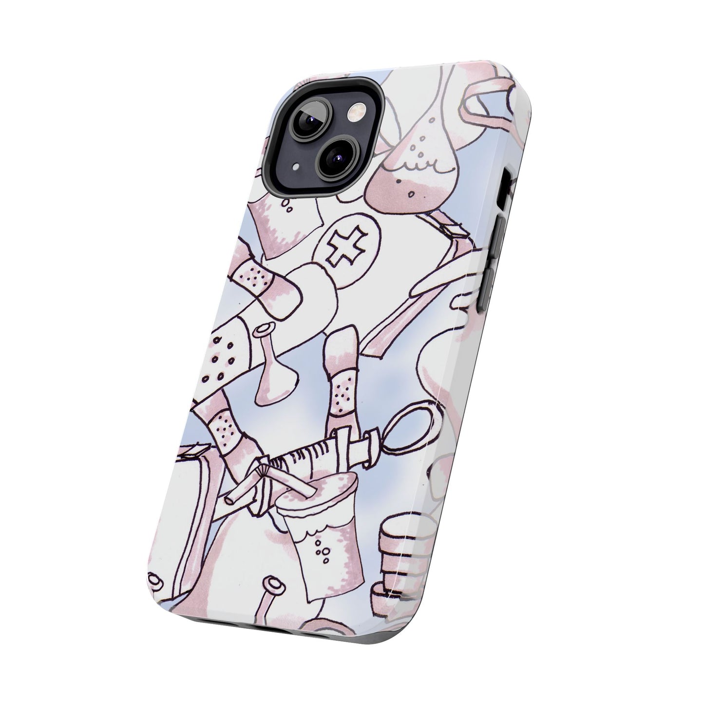Med Stuff Blue Phone Case