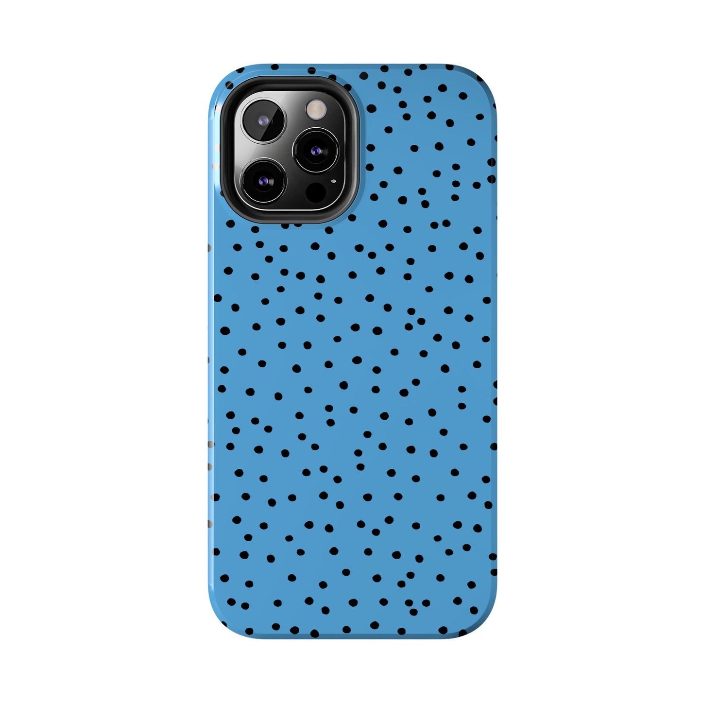 Dinky Dots Turquoise / Black Phone Case