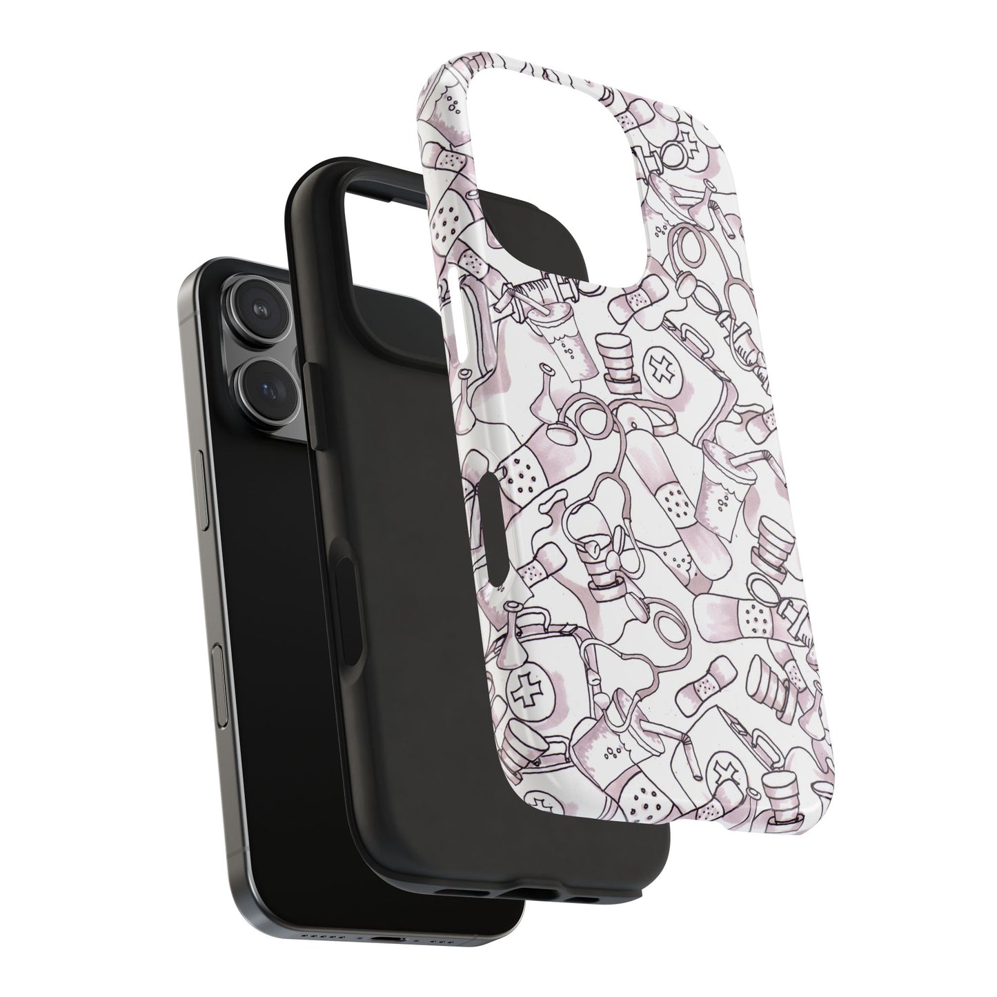 Med Stuff White Phone Case