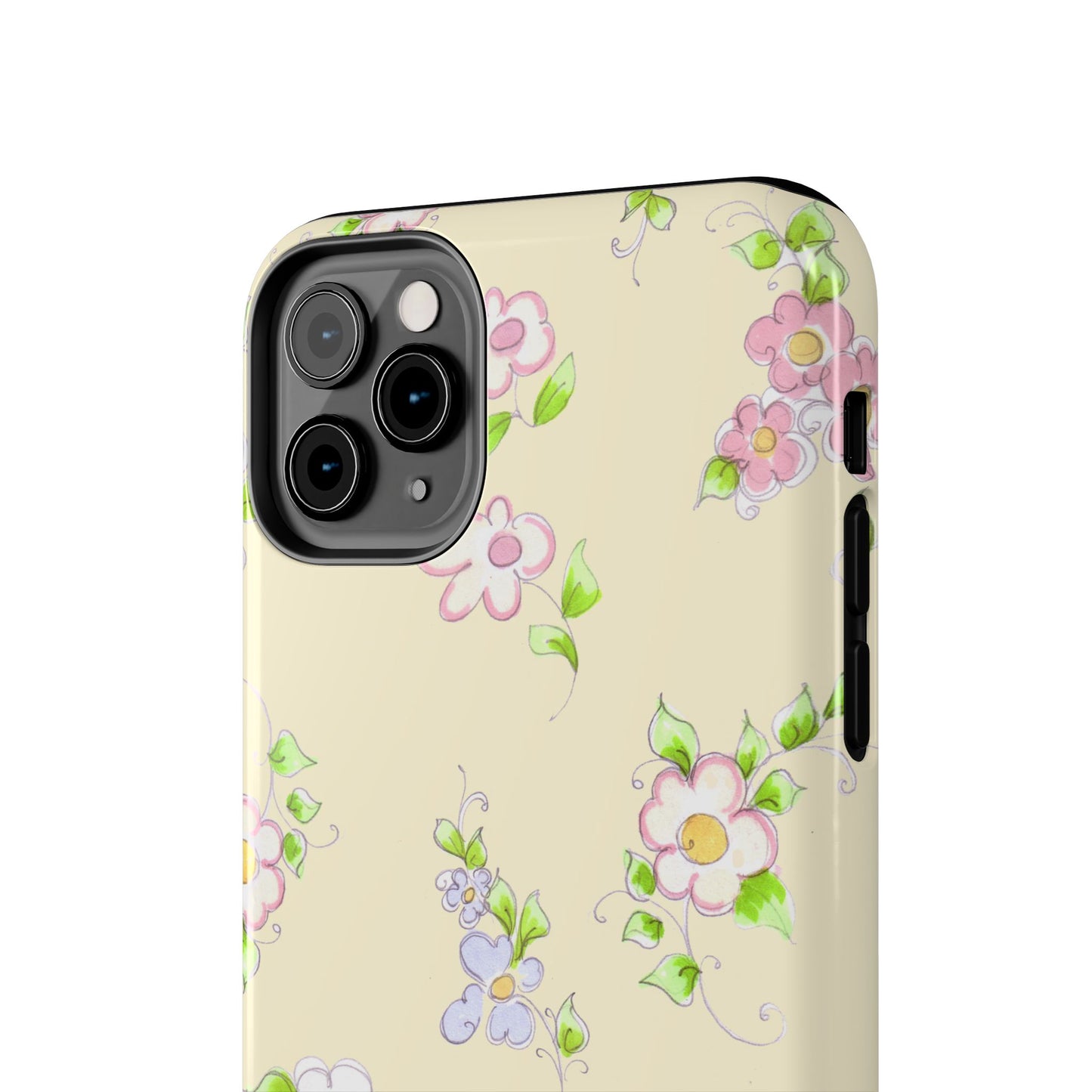 Precious Posies Yellow Phone Case