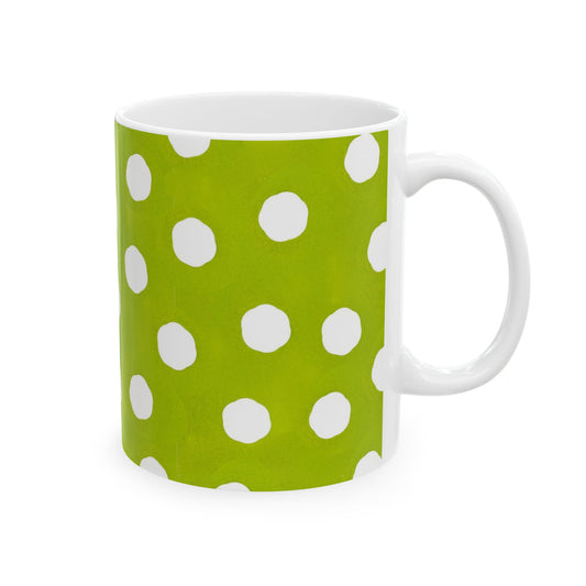 Jumbo Dots Green / White Cup