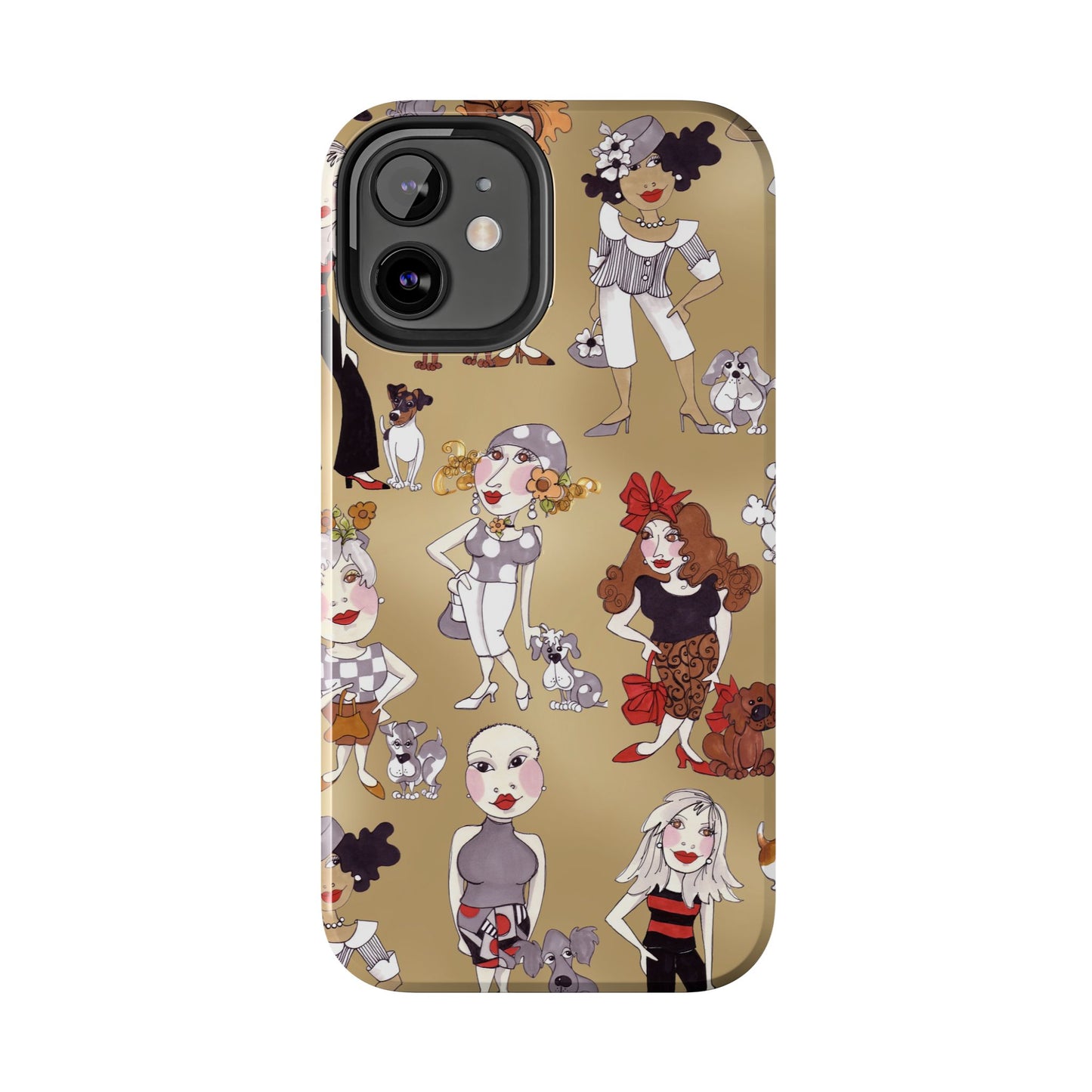 Dog Ladies Tan Phone Case
