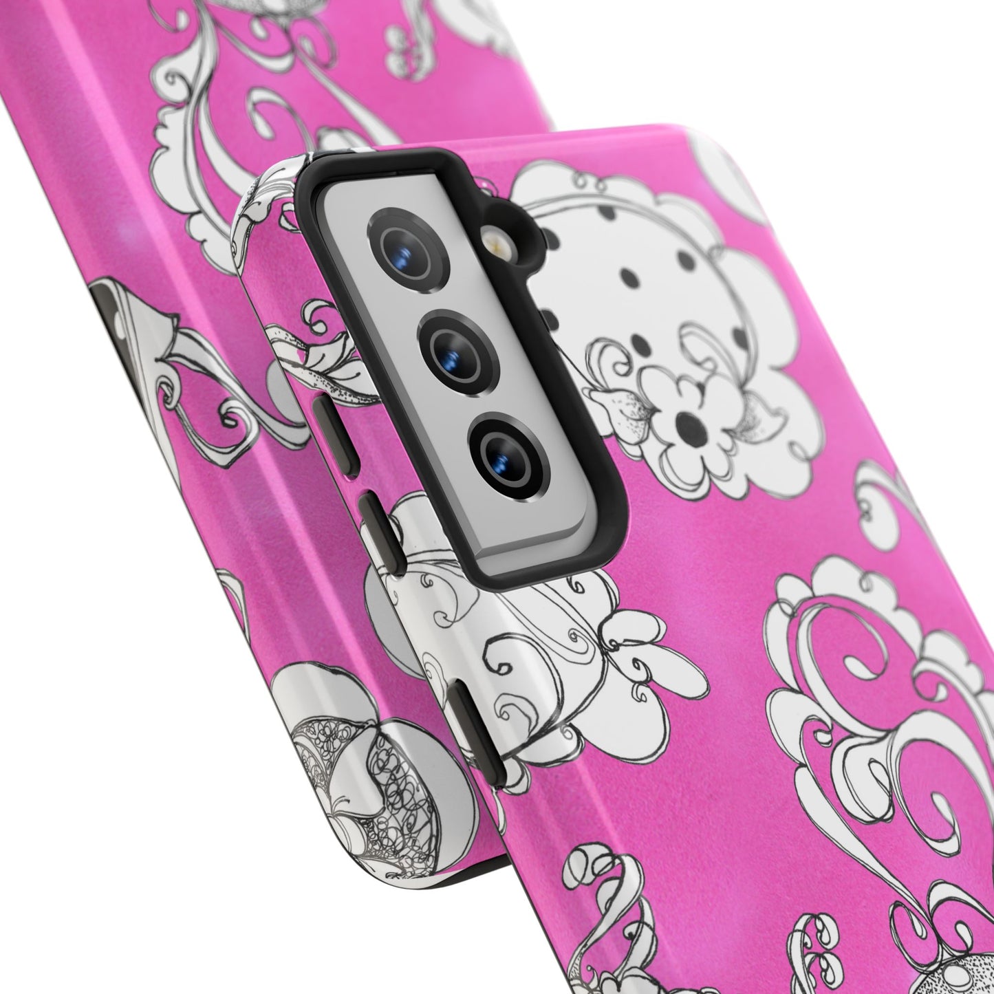 Bistro Chairs Pink Phone Case