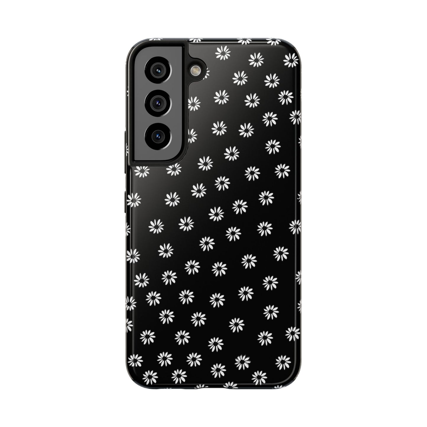 Daisy Dot Black / White Phone Case