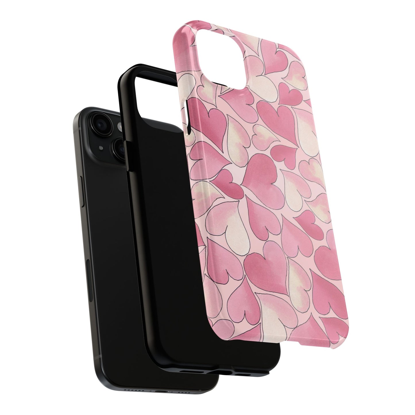 Hearts Pink Sky Phone Case