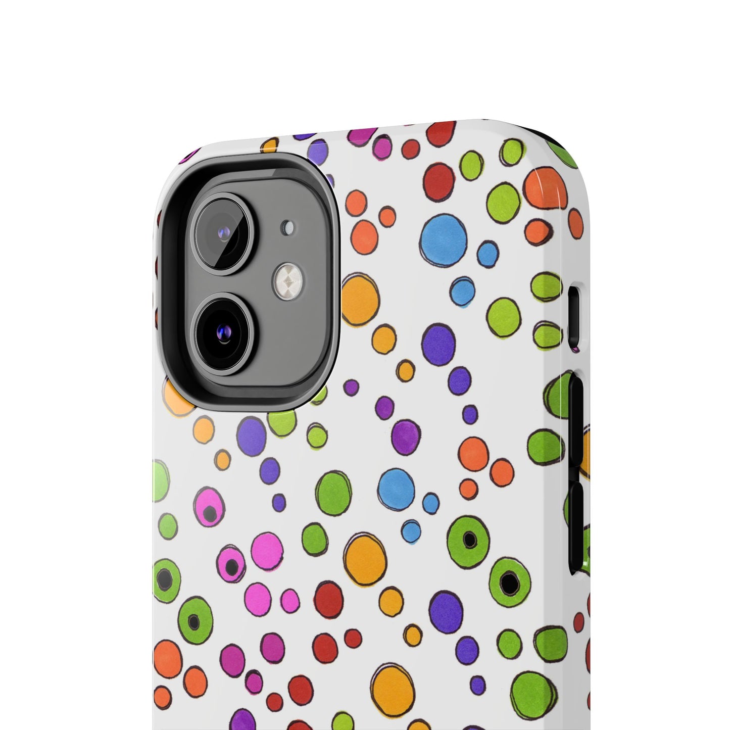Dog Dots White / Multi Phone Case