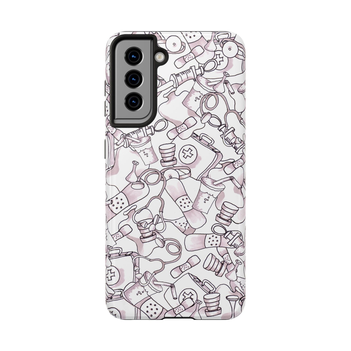 Med Stuff White Phone Case