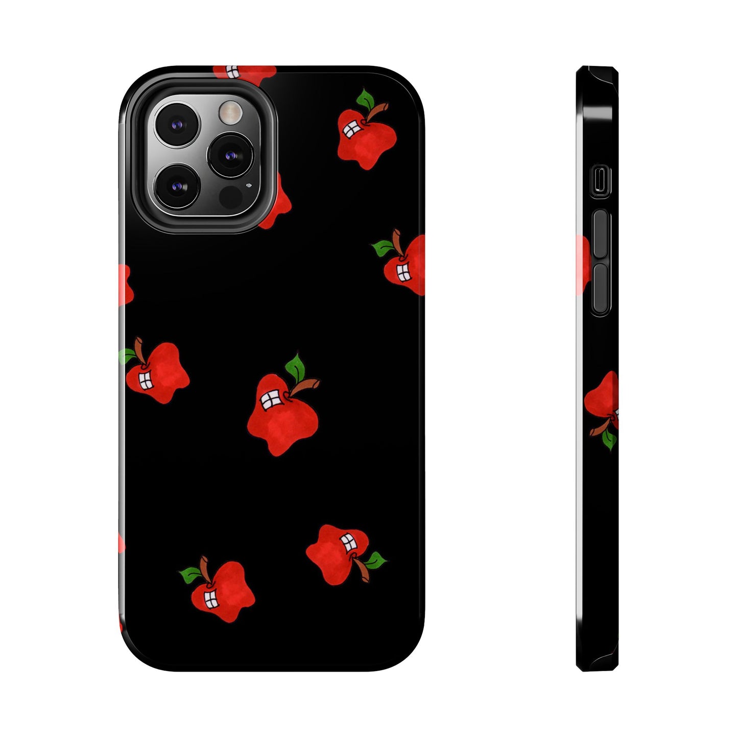 Flying Apples Black Phone Case