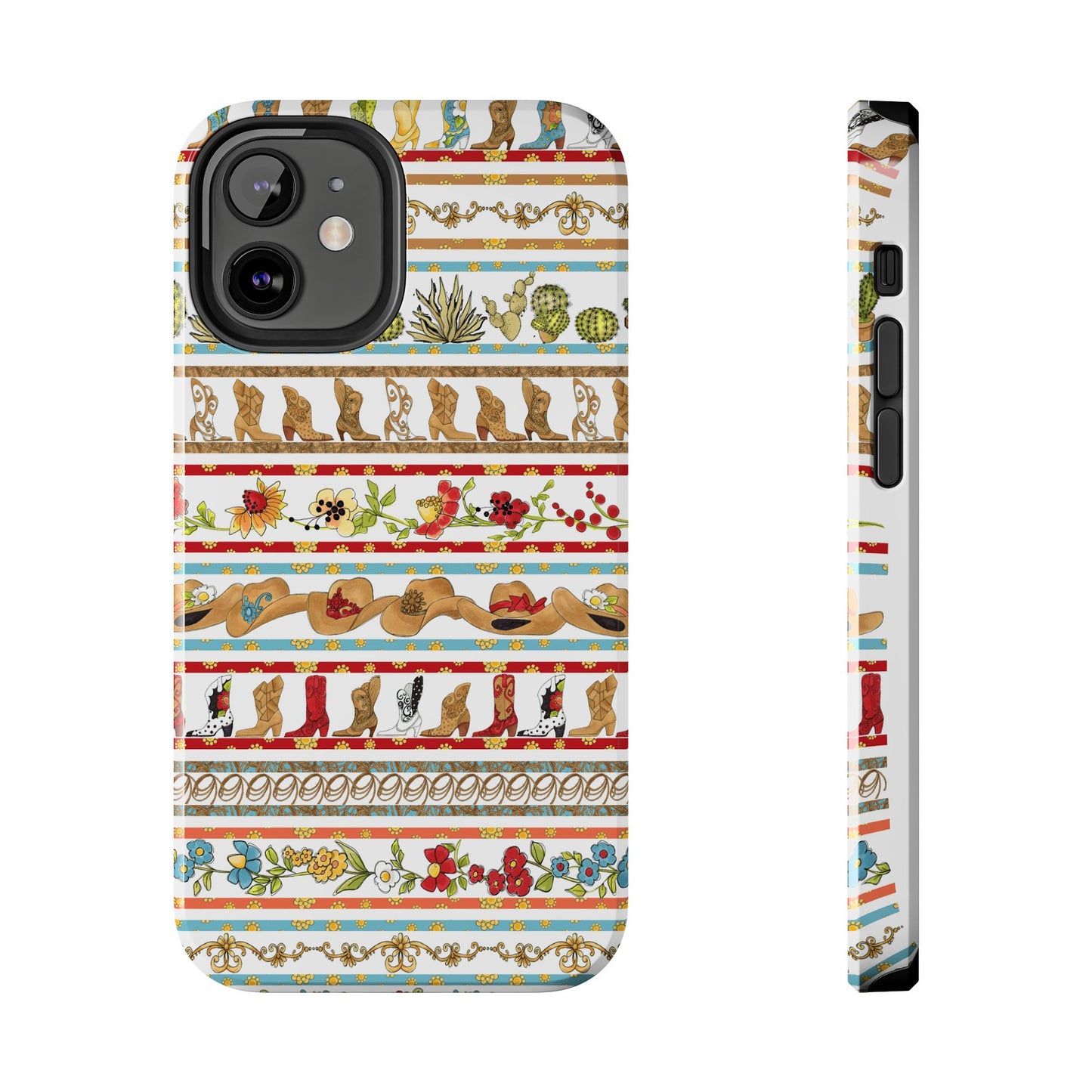 Whoa Borders White Phone Case