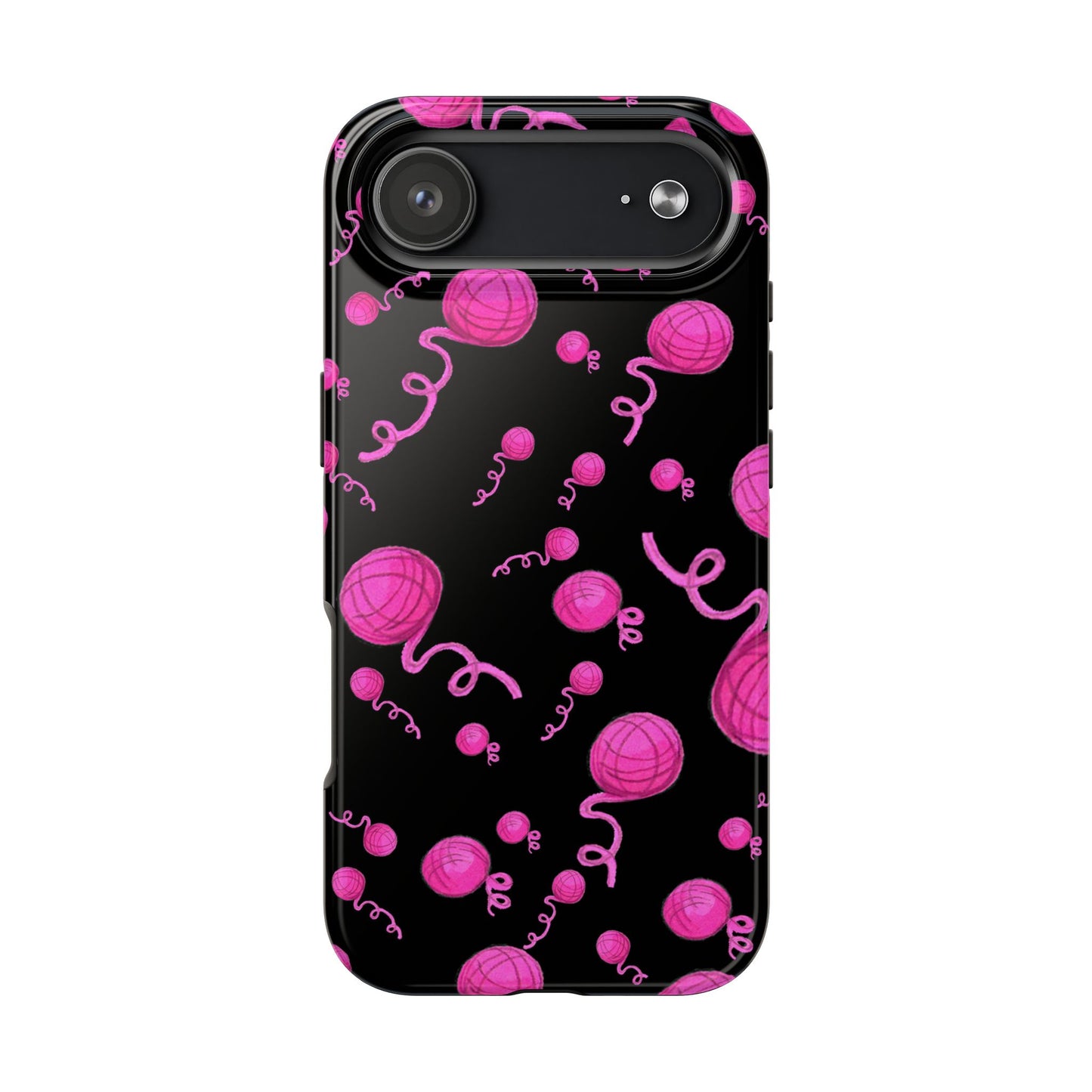 Yarniverse Black / Pink Phone Case