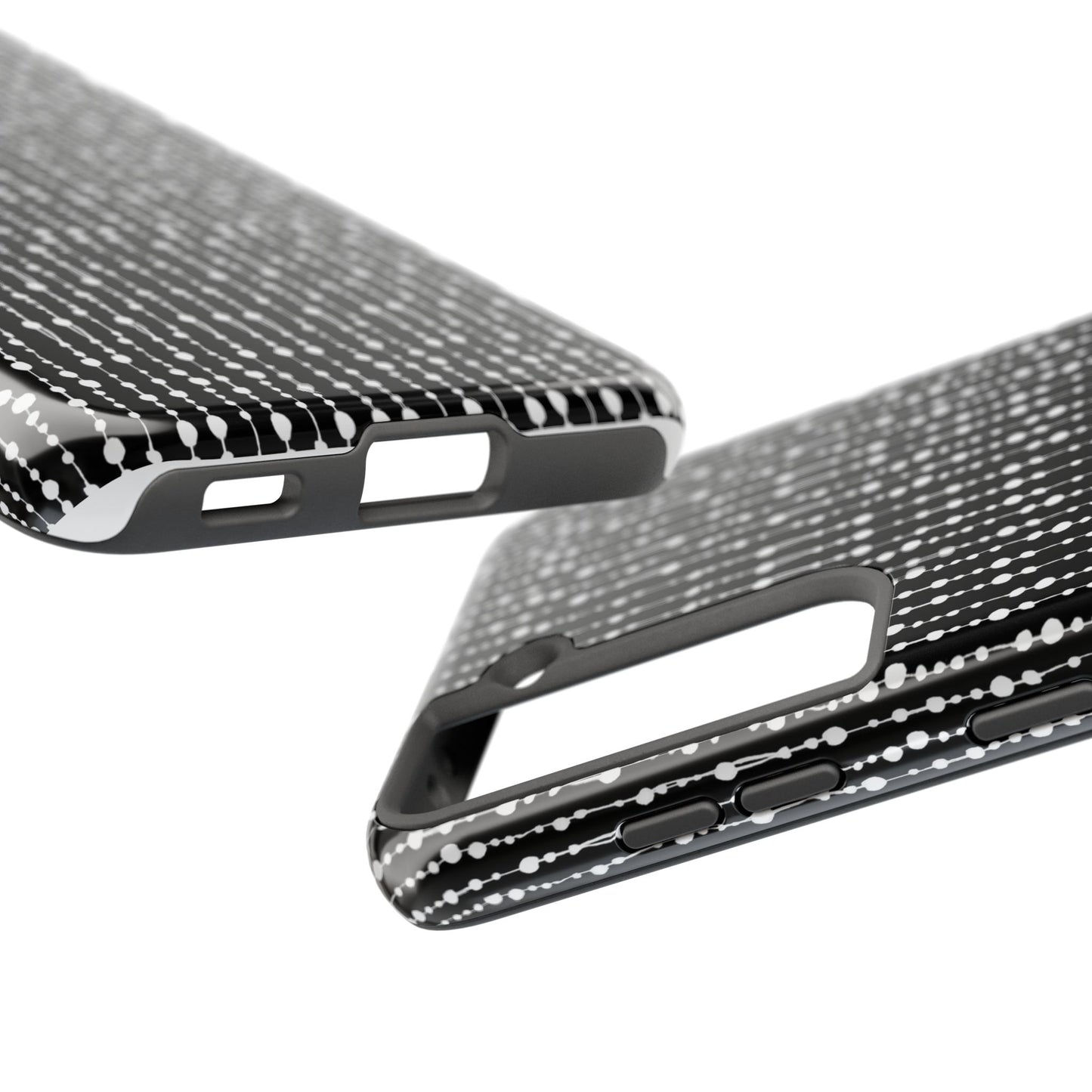 Beaded Curtain Black / White Phone Case
