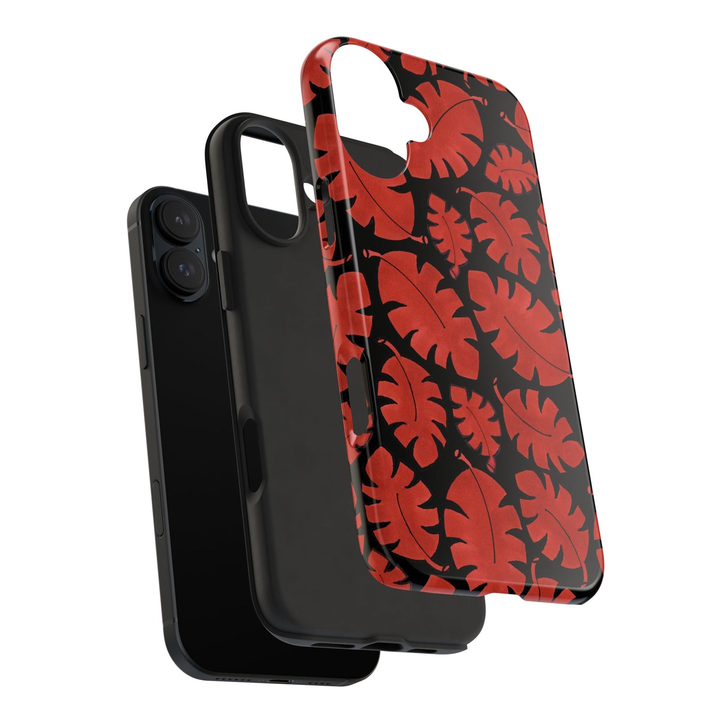 Red Bananas Black Phone Case