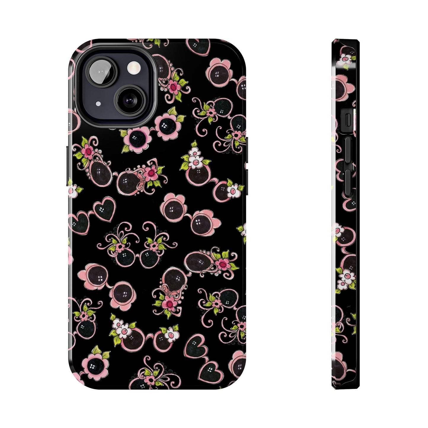 Tossed Shades Black Phone Case