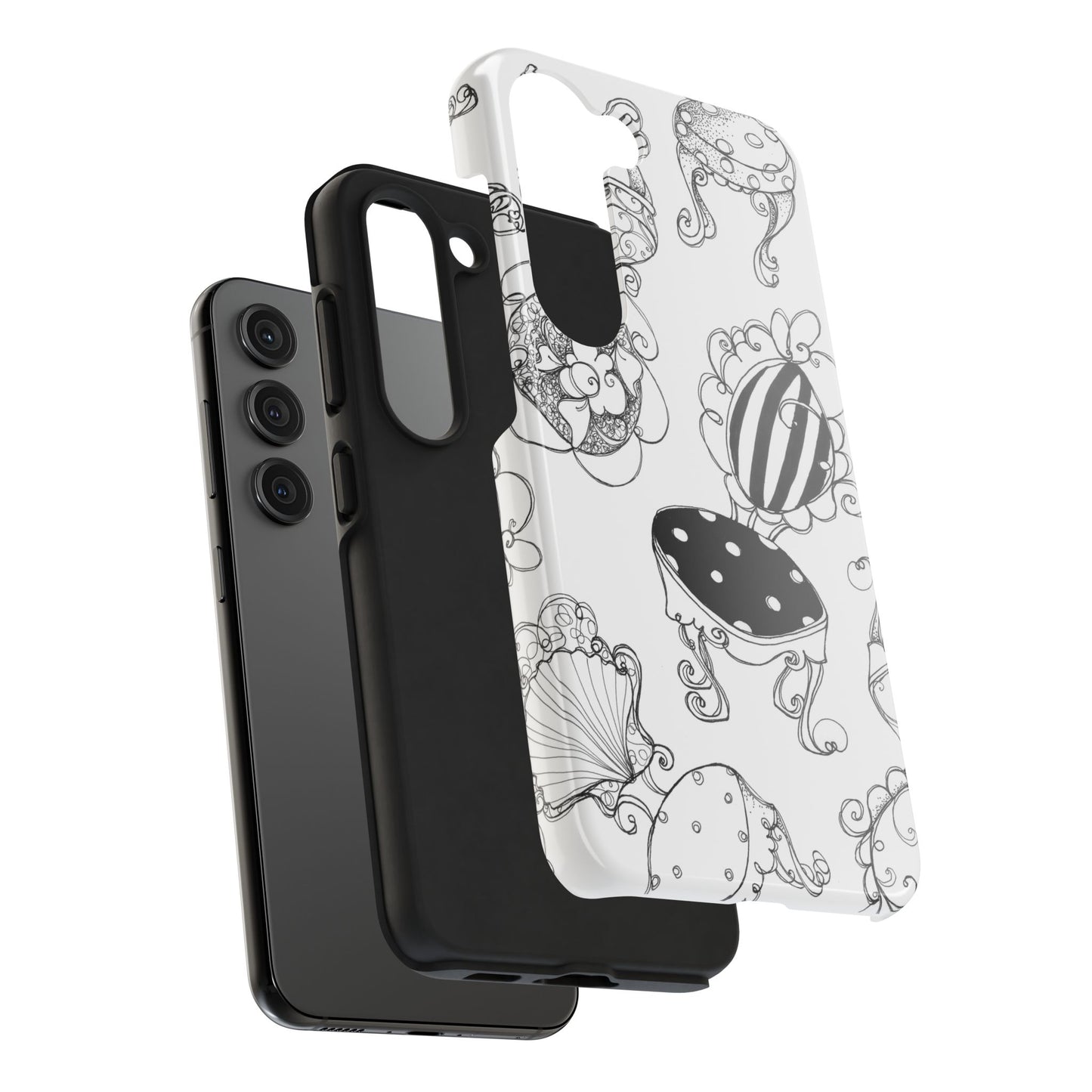 Bistro Chairs White Phone Case