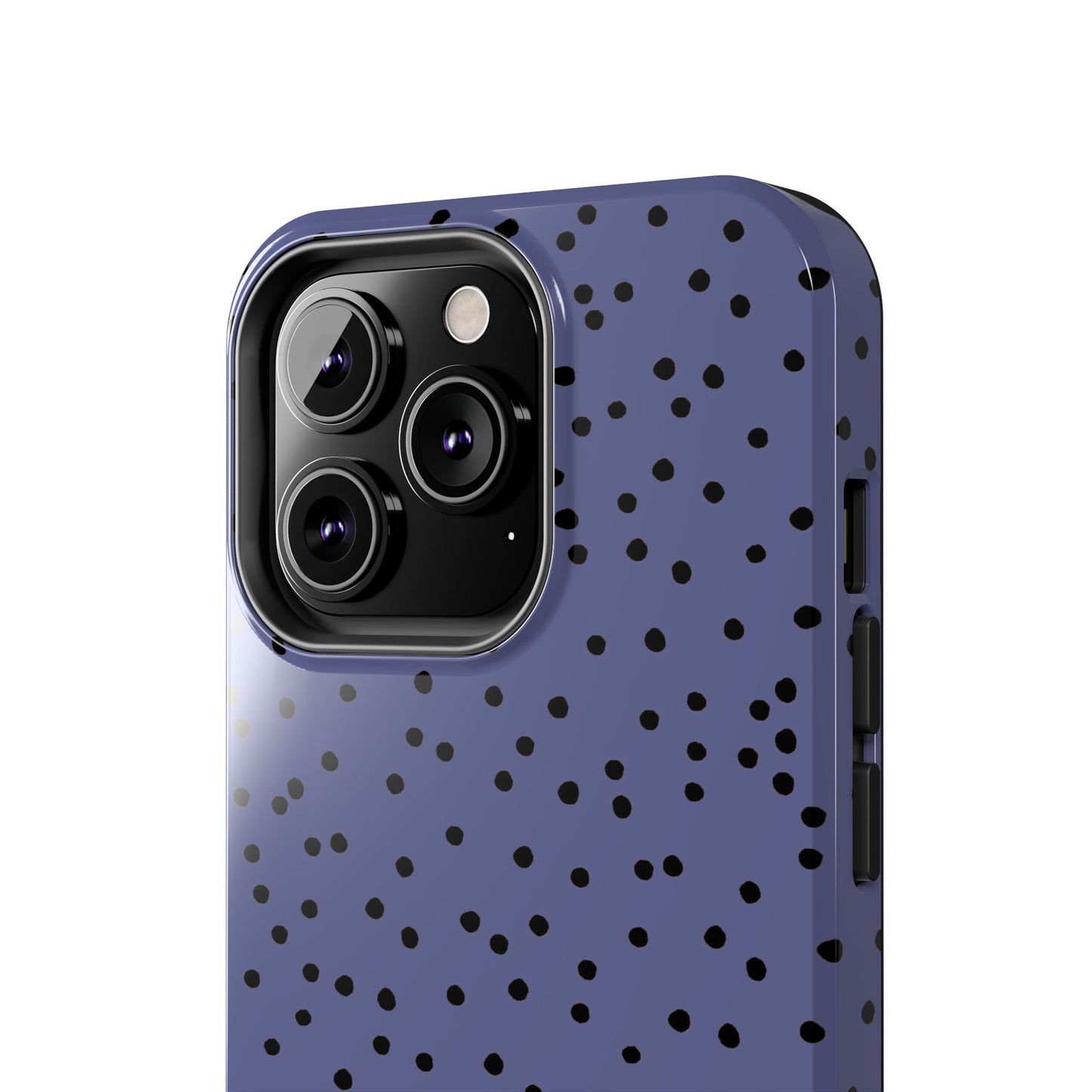 Dinky Dots Blue / Black Phone Case