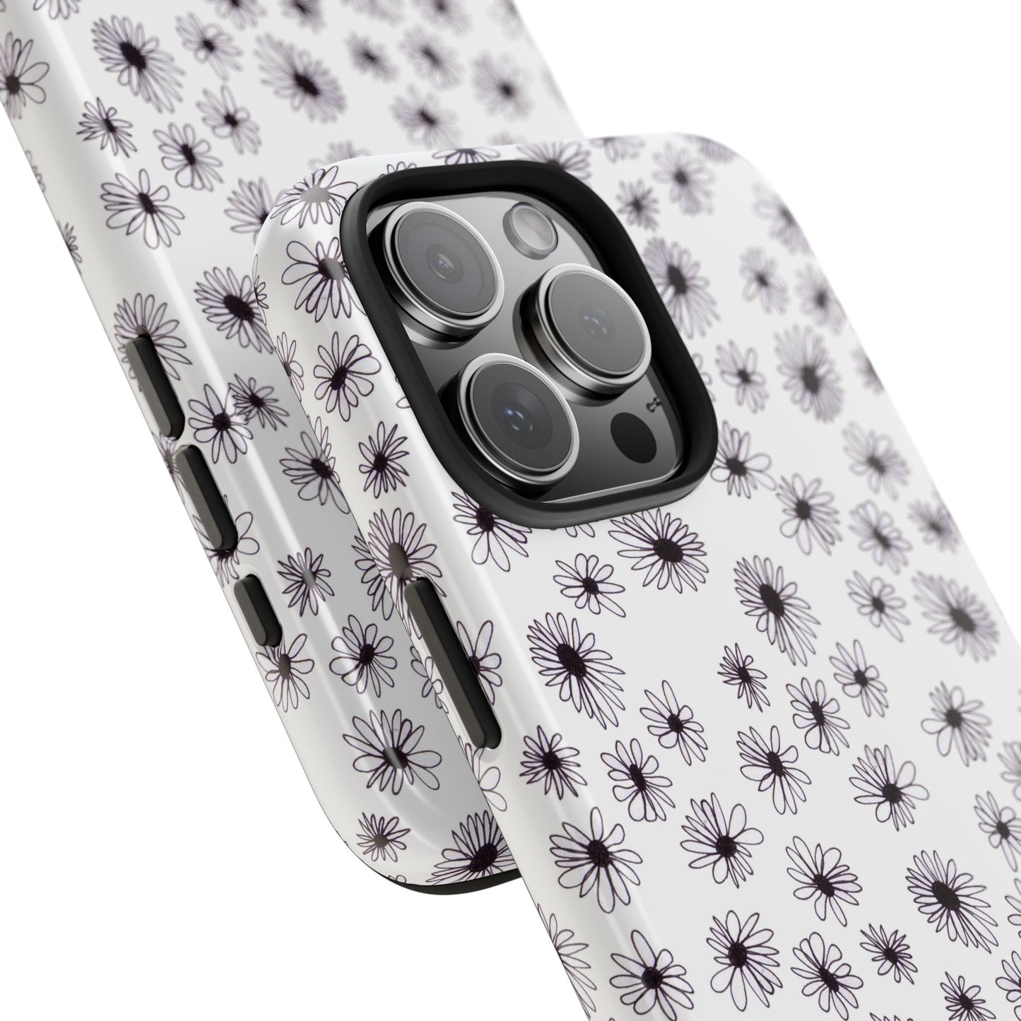 Random Daisy White / Black Phone Case