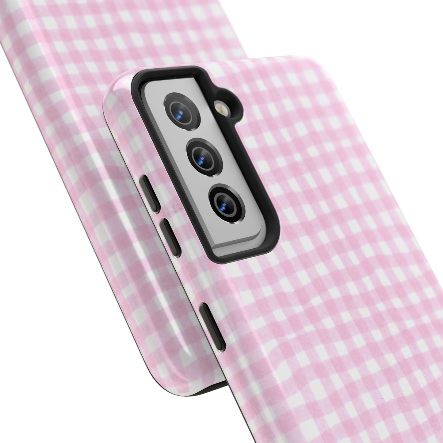 On the Mend Chipper Check Pink Phone Case